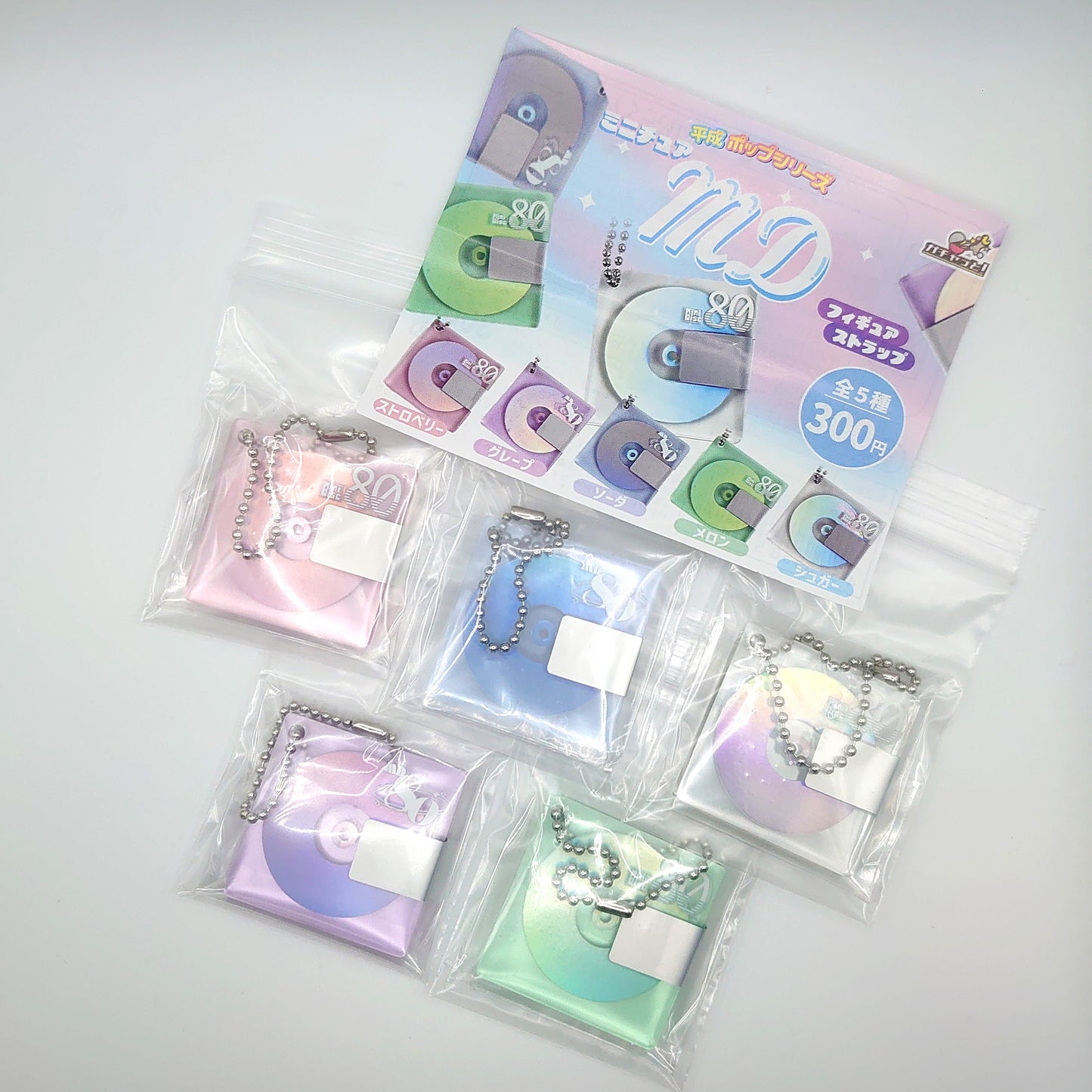 Heisei Pop MiniDisc Gacha Charm Set