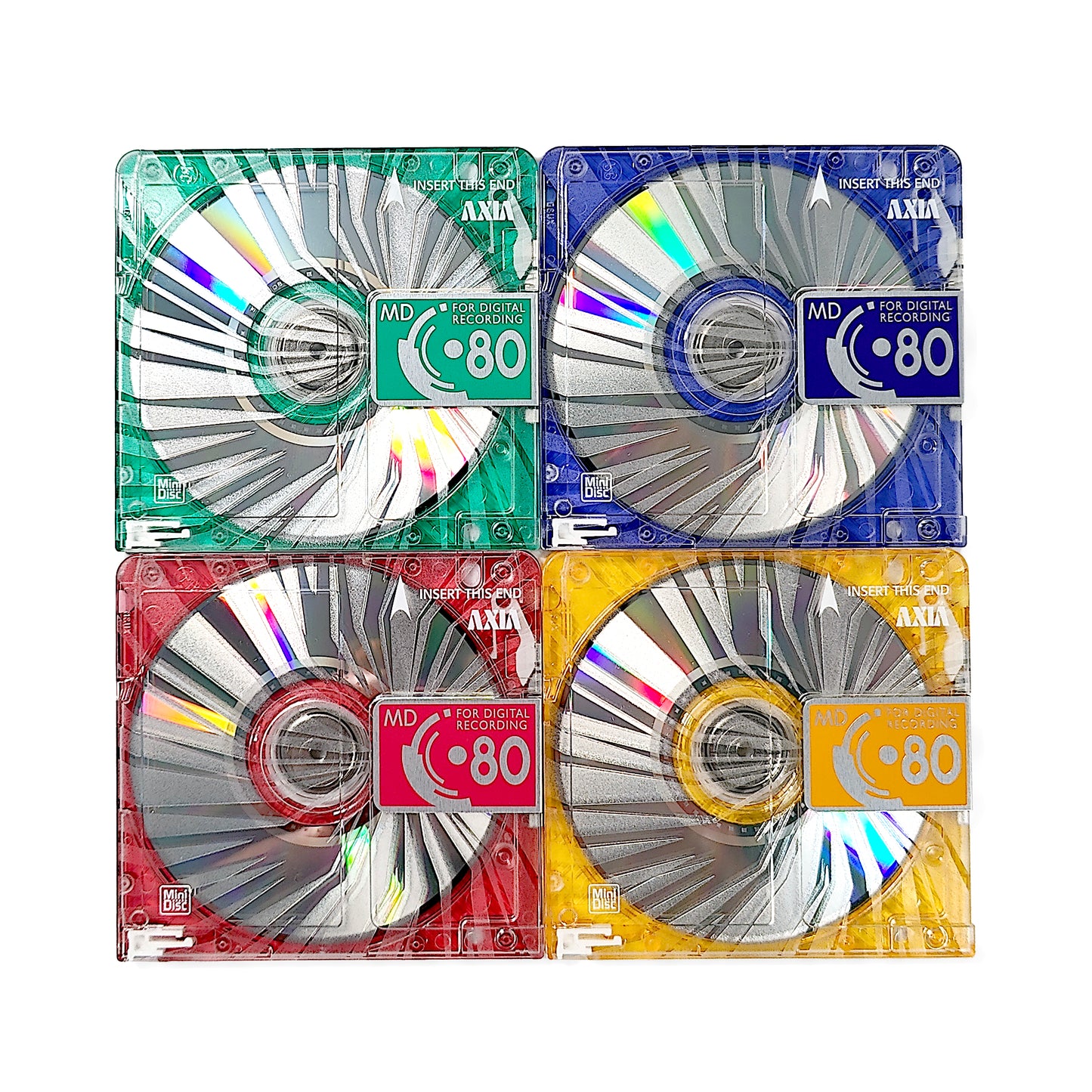 Axia MiniDisc 4 Pack + Axia Slim Case & Stickers