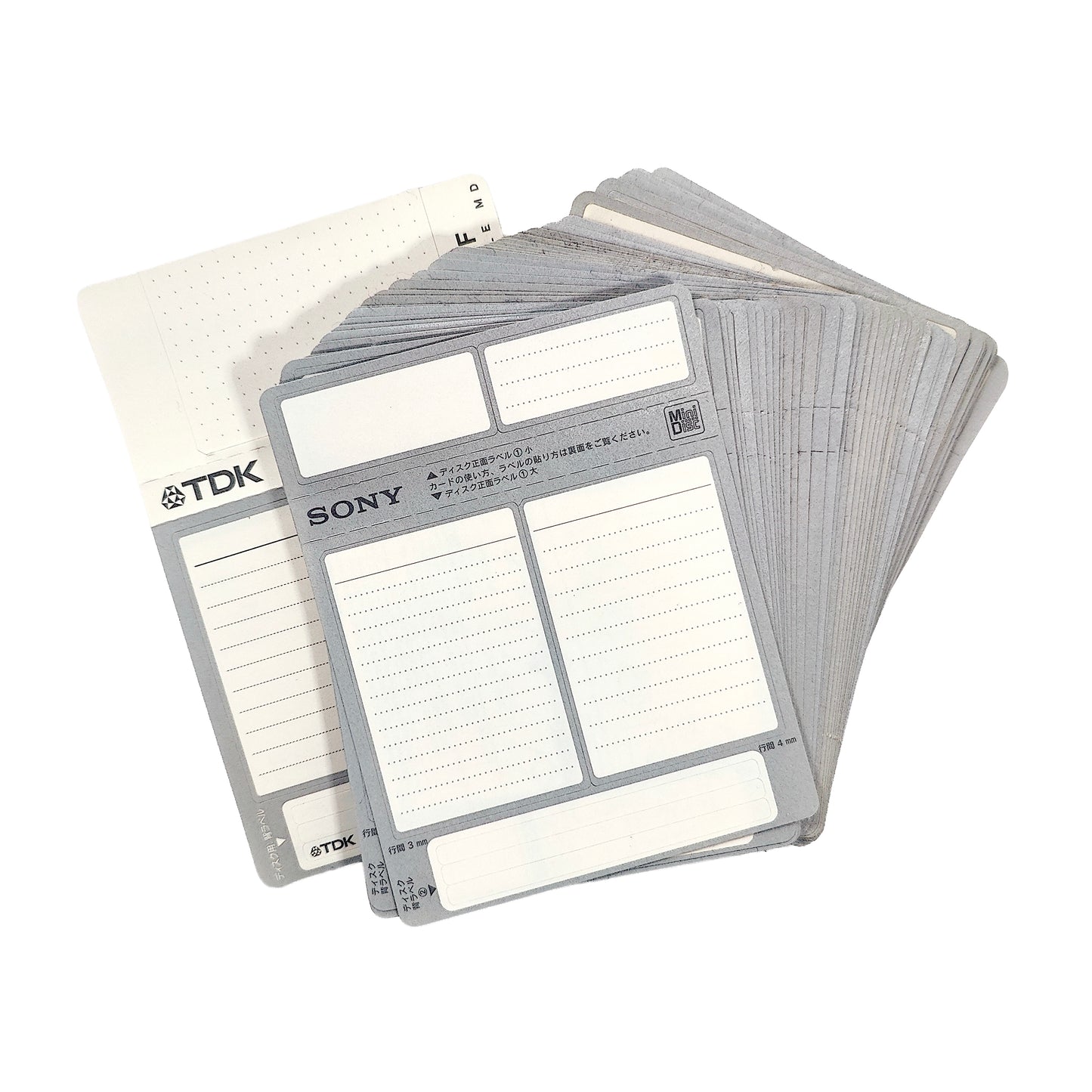 Sony & TDK MiniDisc Label Set