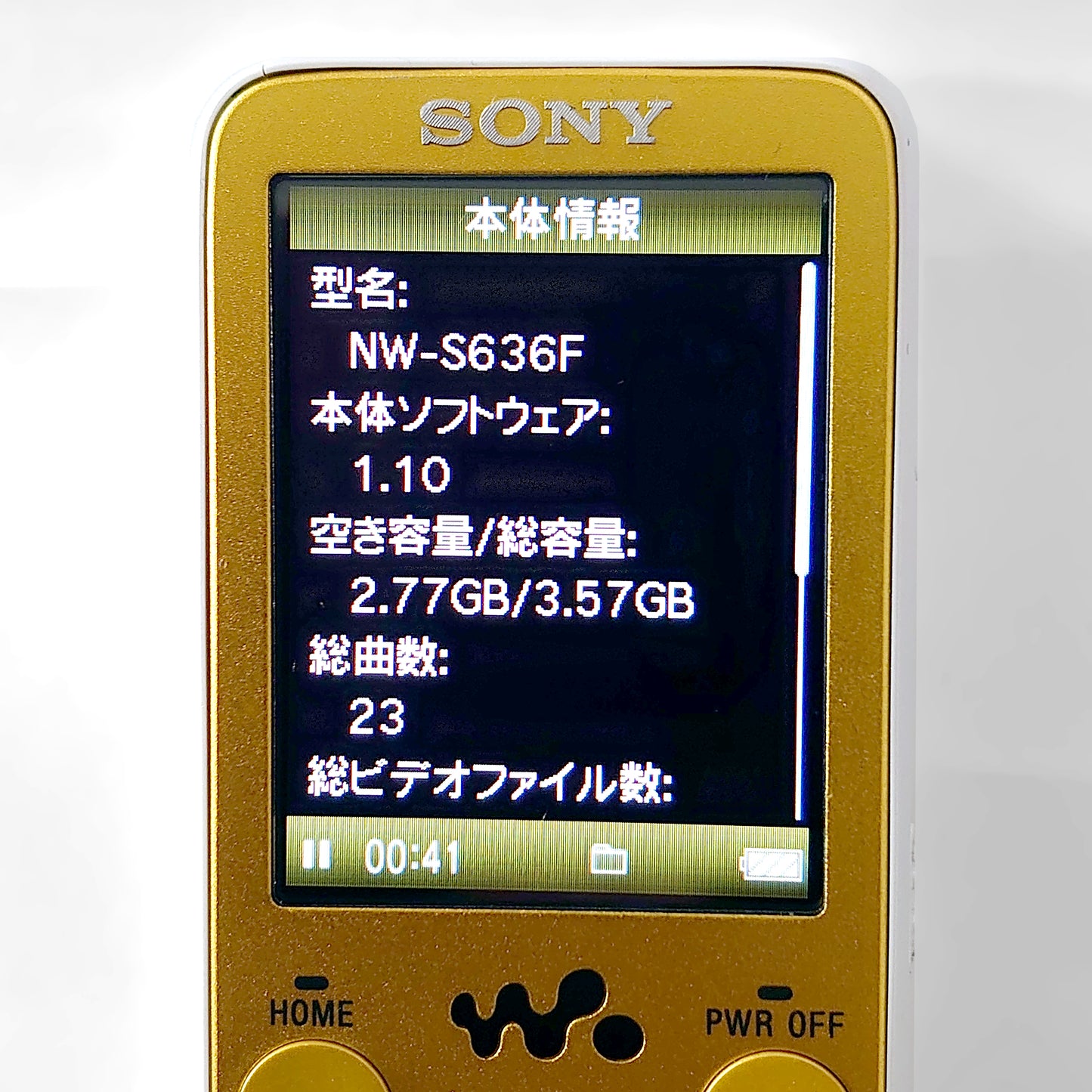 Sony NW-S636F Network Walkman 4GB