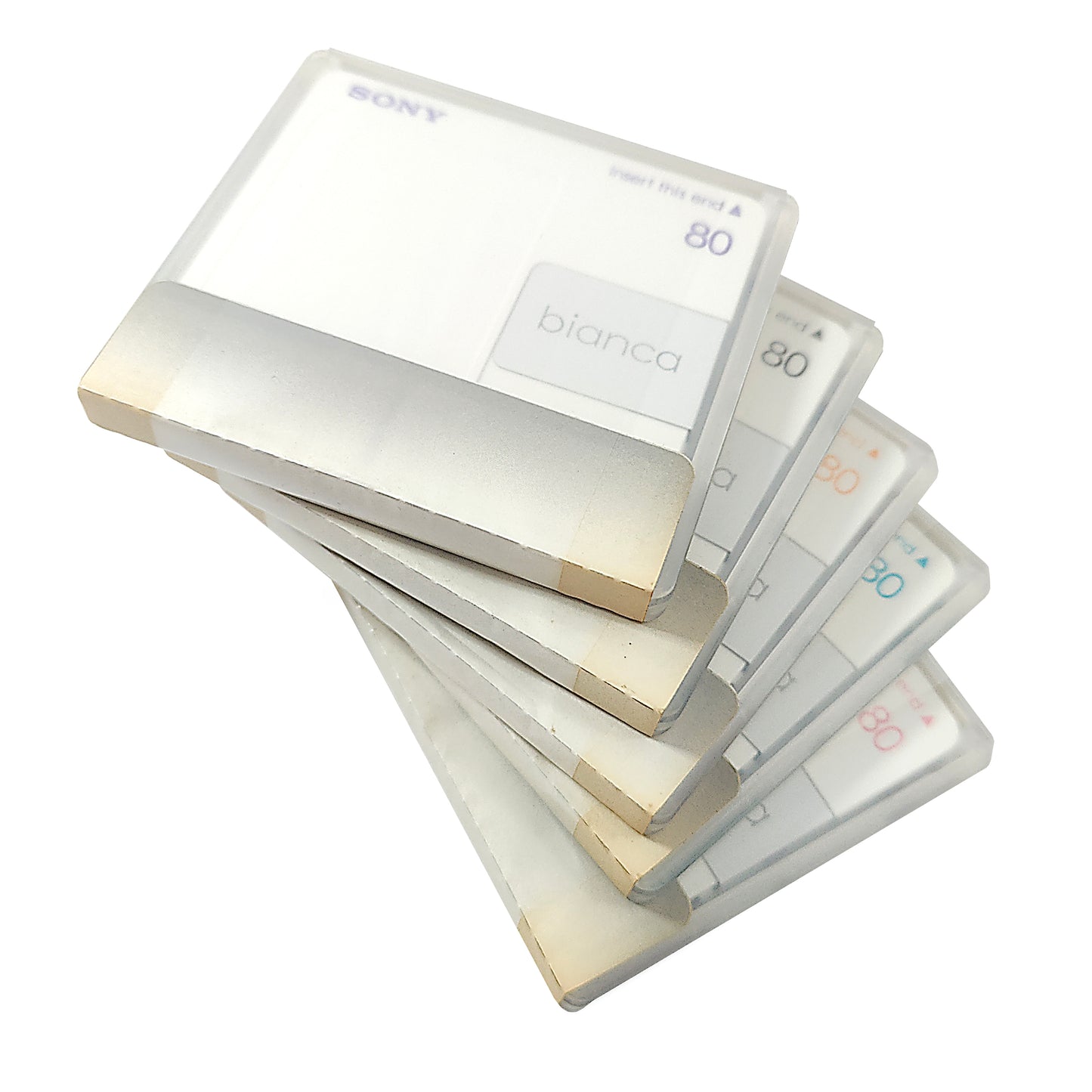 Sony Bianca 80 Minute MiniDisc 5 Pack