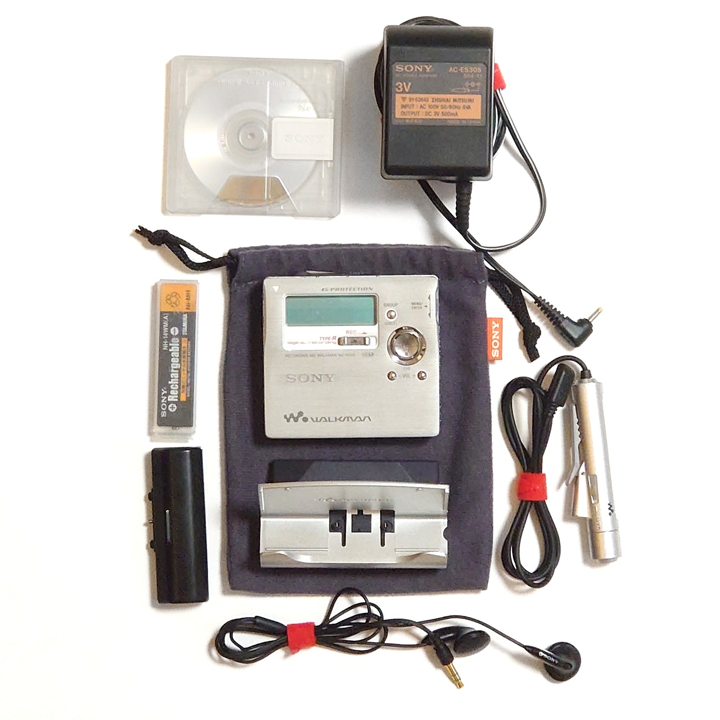 Boxed Sony MZ-R909 MiniDisc Recorder Bundle