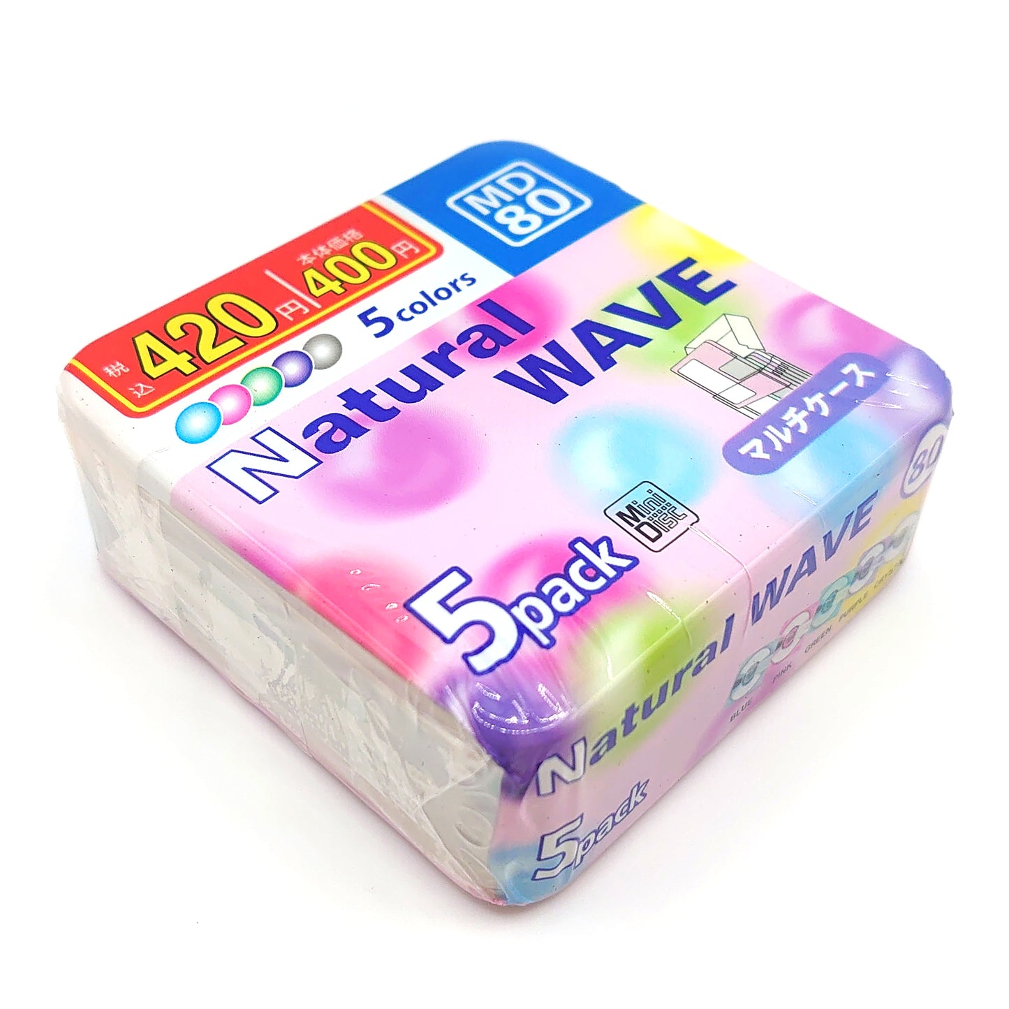 Saehan Natural Wave 80 Minute MiniDisc 5 Pack