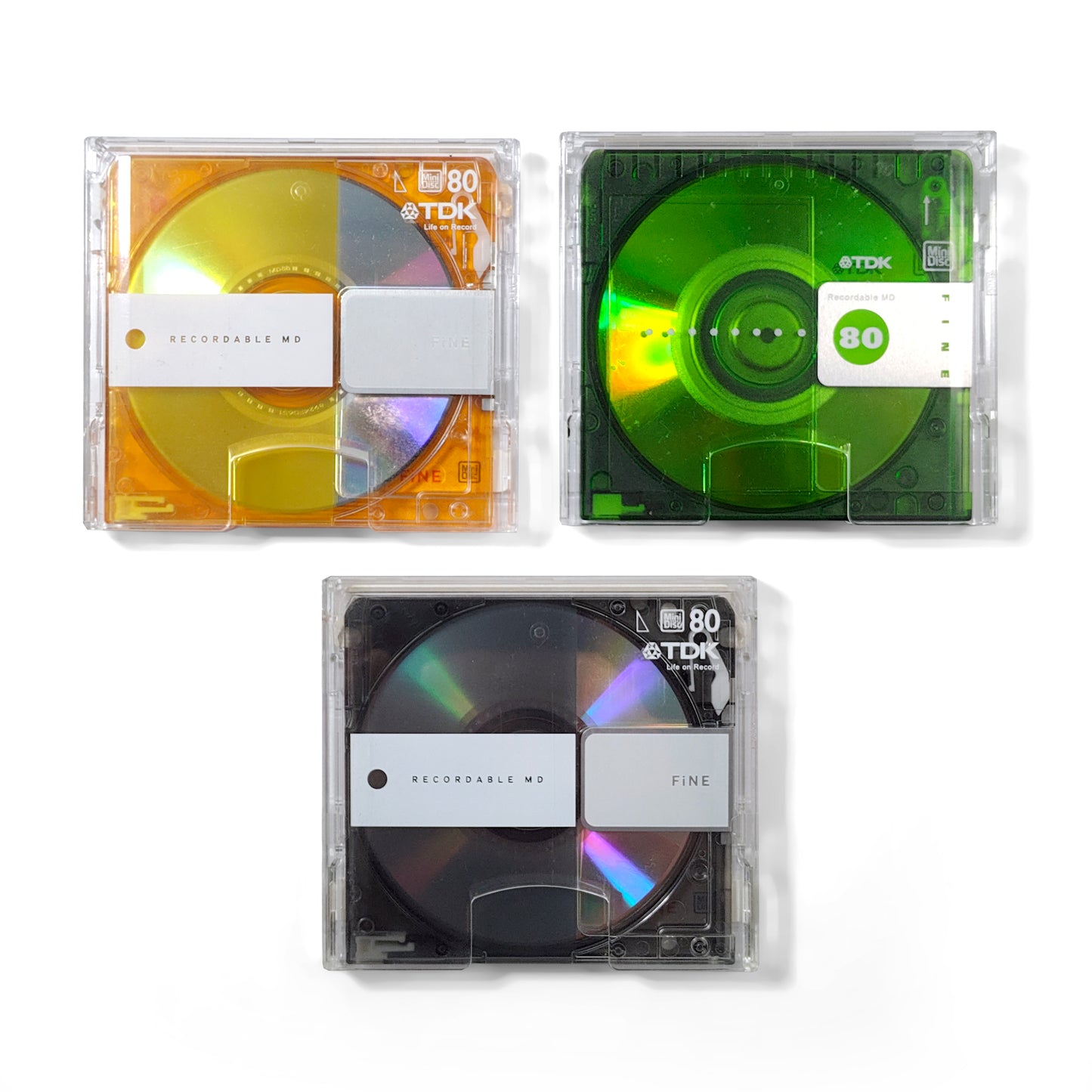 TDK Fine 80 Minute MiniDisc 3 Pack