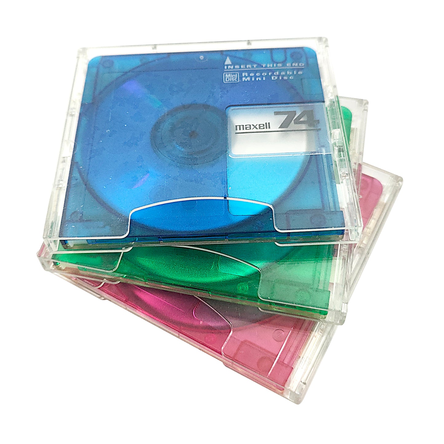 Maxell Mix Billiard Ball 74 Minute MiniDisc 3 Pack