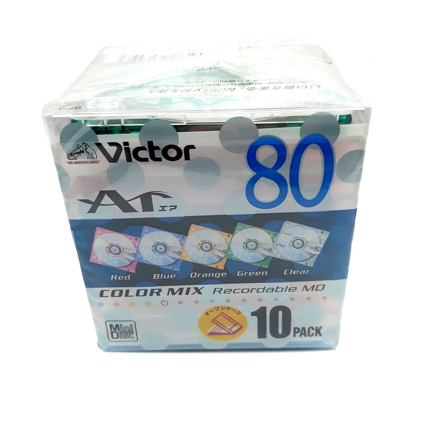 Victor Ar Color Mix 80 Minute MiniDisc 10 Pack