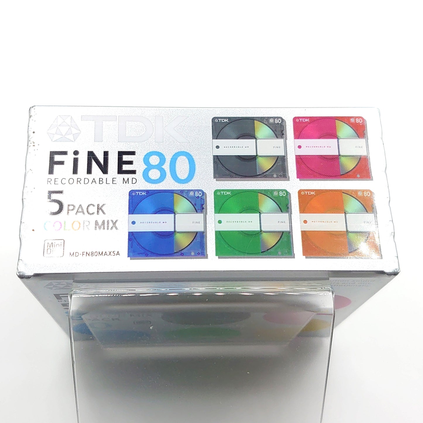 TDK FiNE Color Mix 80 Minute MiniDisc 5 Pack