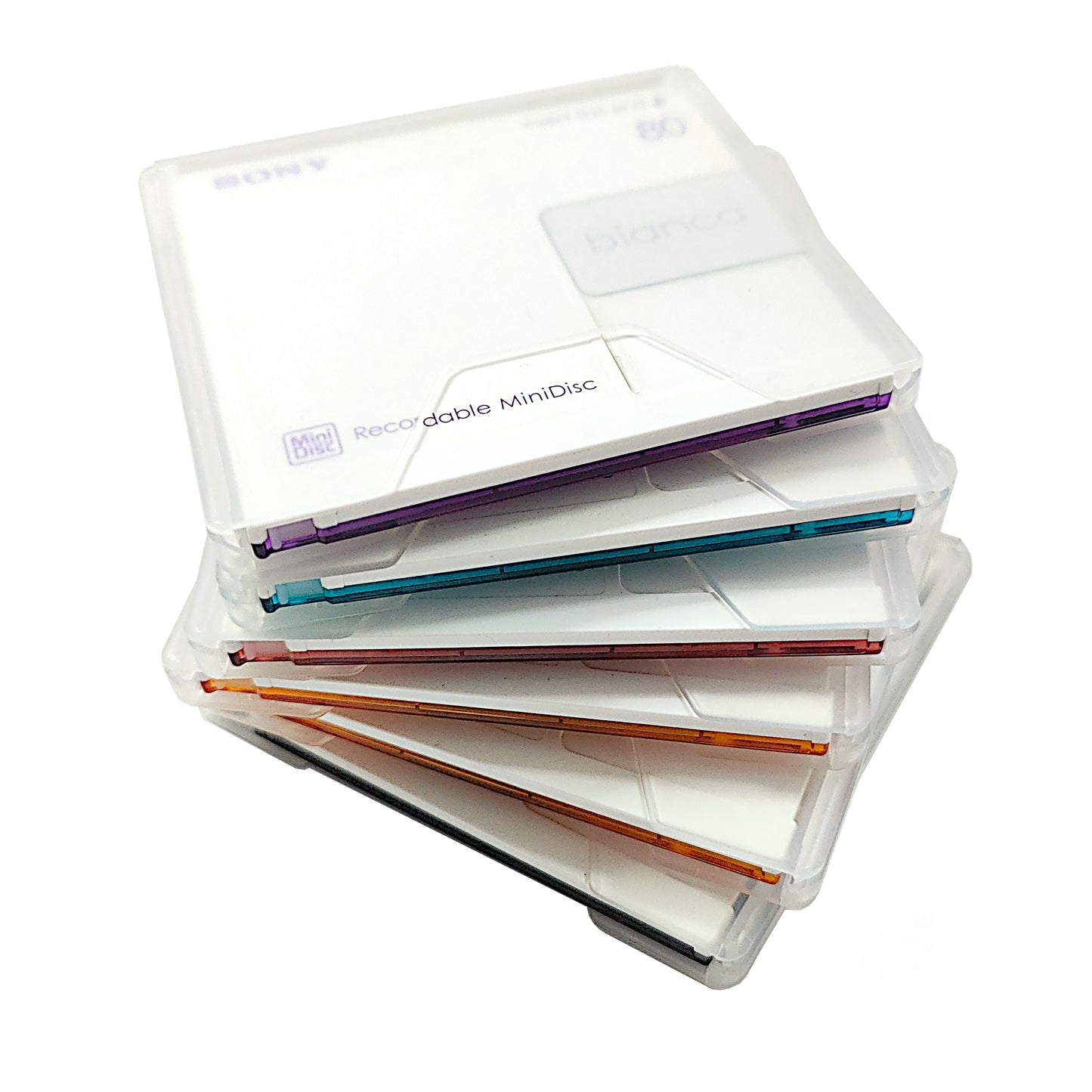 Sony Bianca Second Edition 74/80 Minute MiniDisc 6 Pack