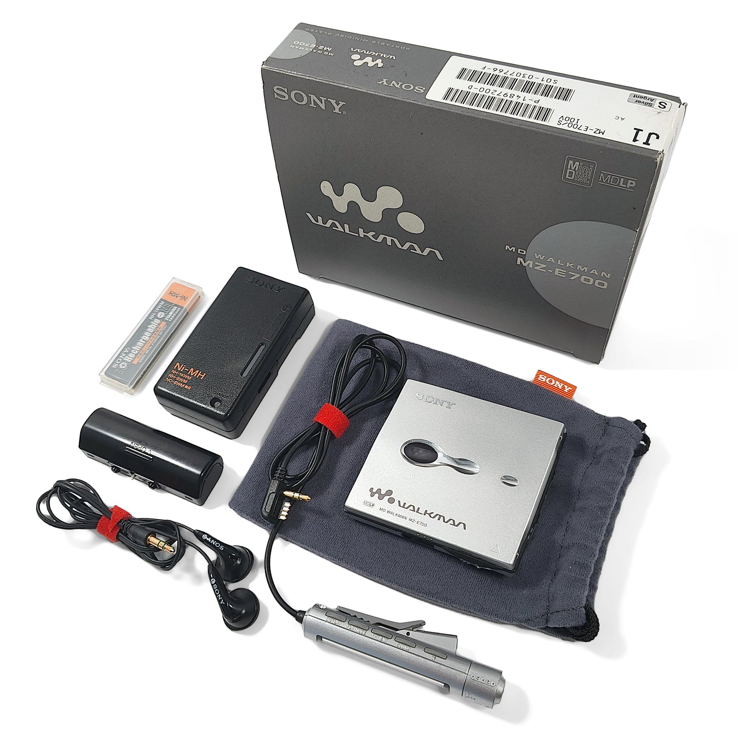 Sony MZ-E700 MiniDisc Player Boxed Bundle
