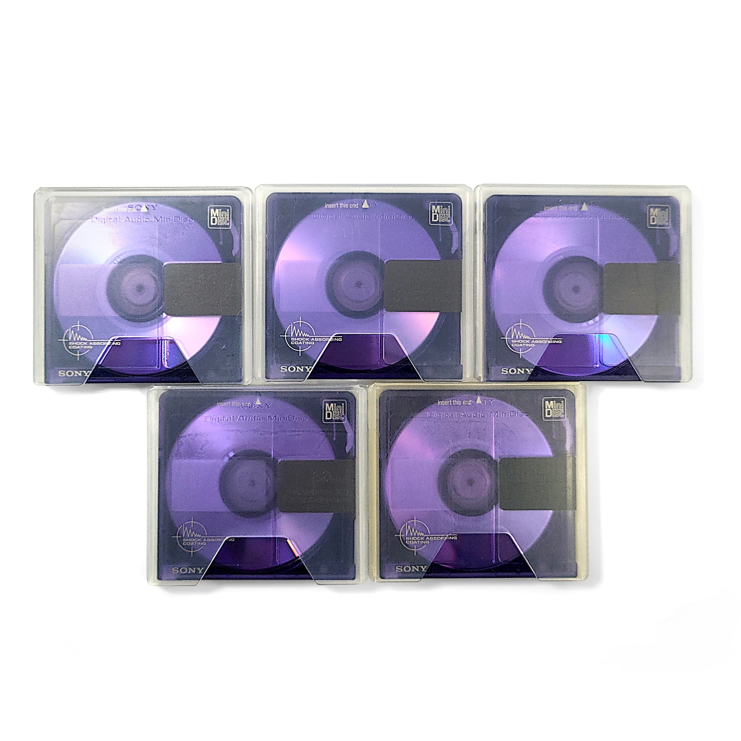 Sony Color Collection 80 Minute MiniDisc 5 Pack