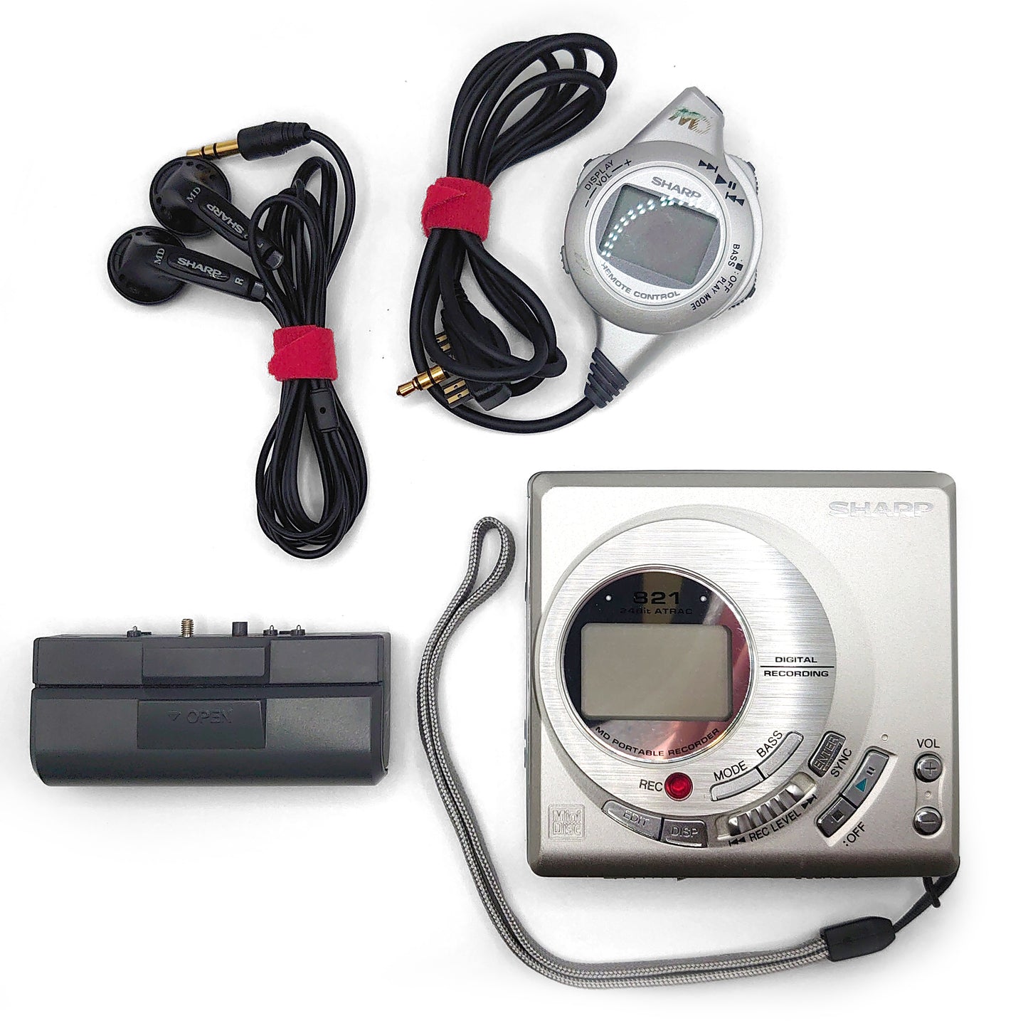 Sharp MD-MT821-S MiniDisc Recorder Bundle