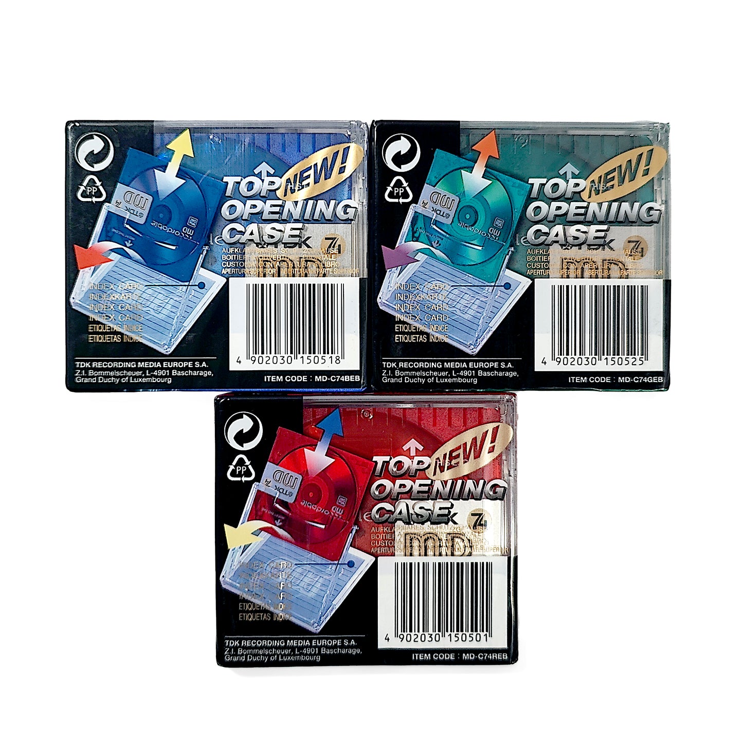 TDK MD 74 MiniDisc 3 Pack