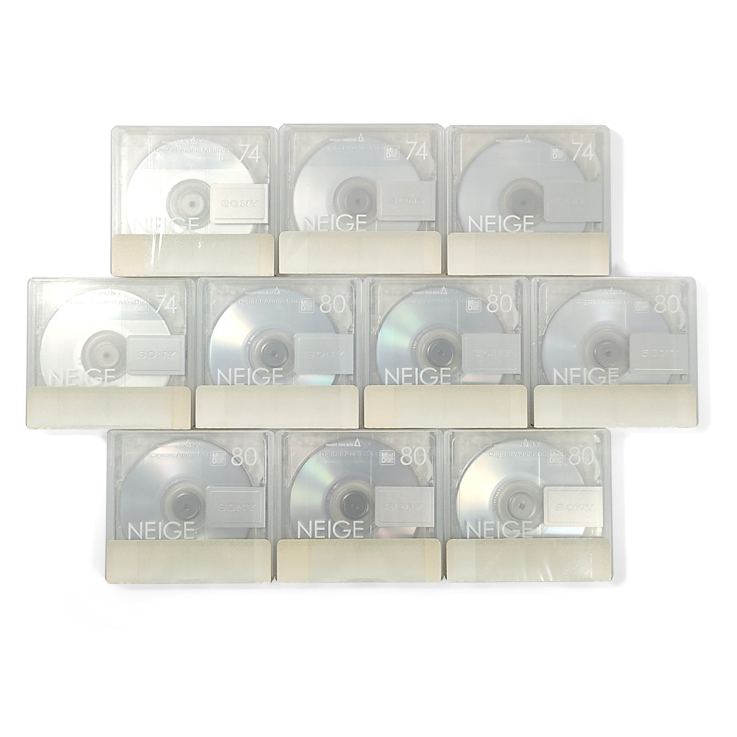 Sony Neige 74 & 80 Minute MiniDisc 10 Pack