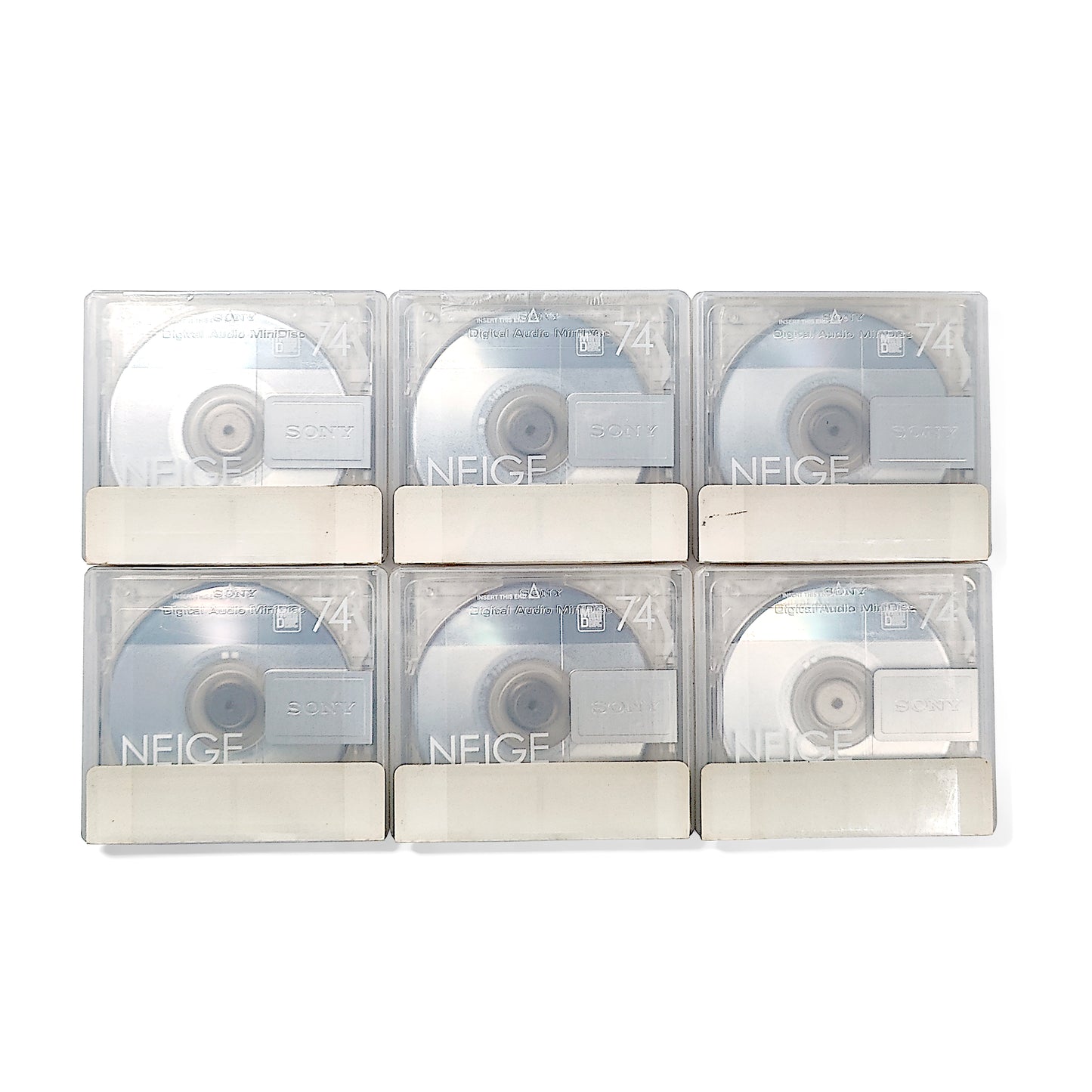 Sony Neige 74 Minute MiniDisc 6 Pack