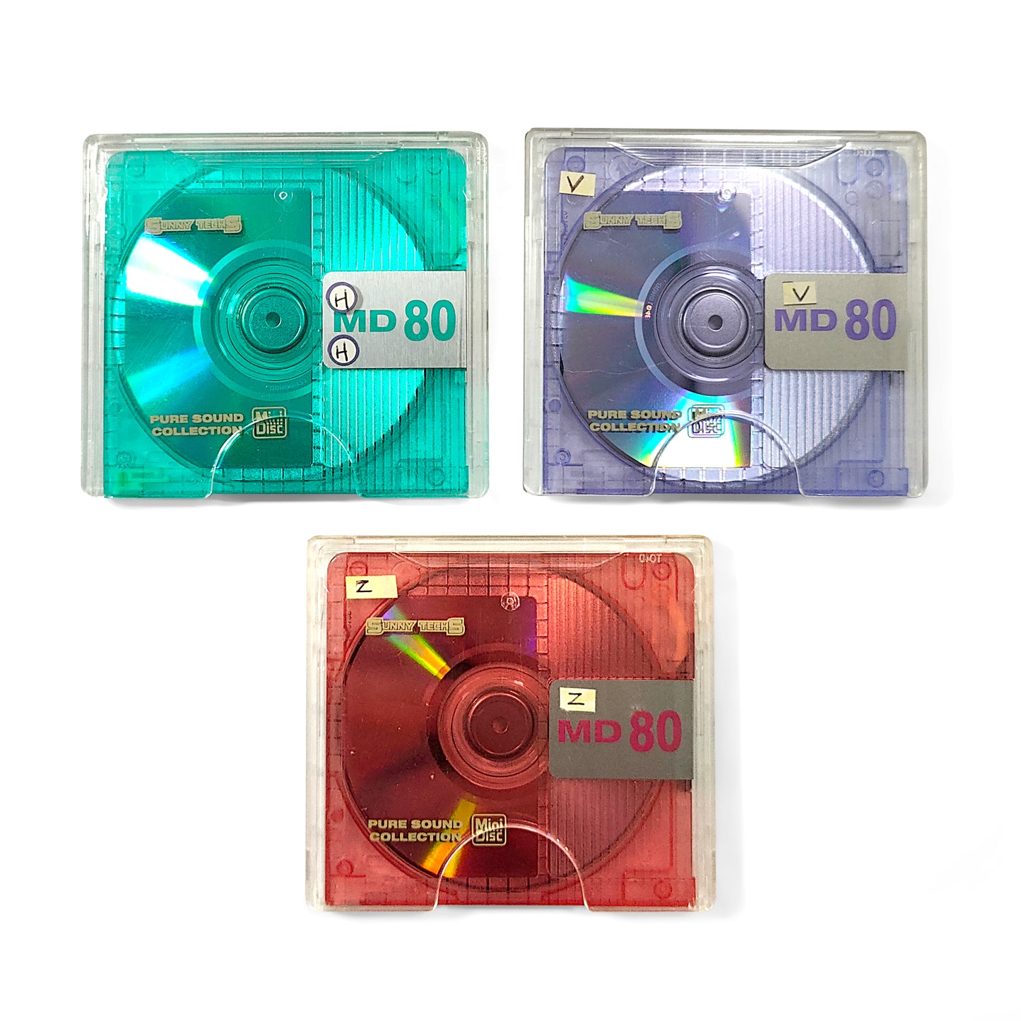 Sunny Techs 80 Minute MiniDisc 3 Pack