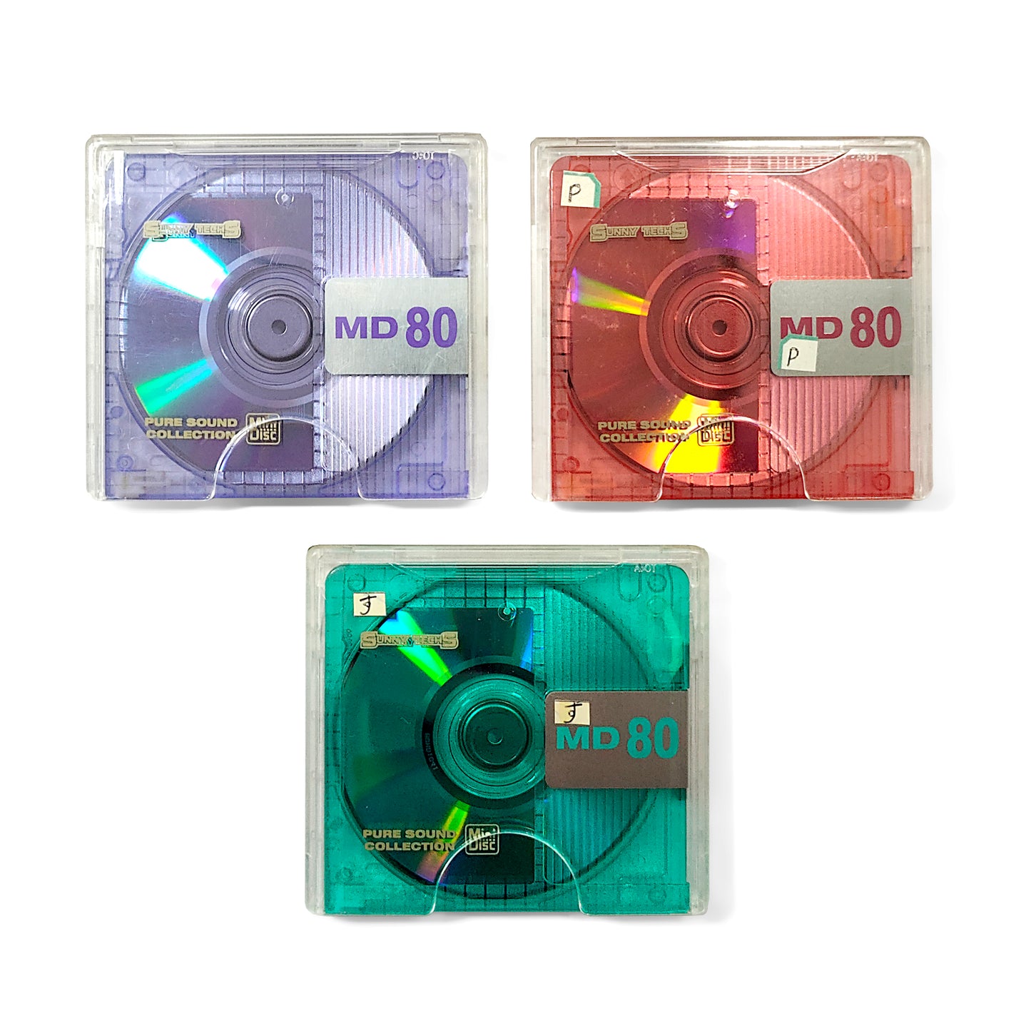 Sunny Techs 80 Minute MiniDisc 3 Pack