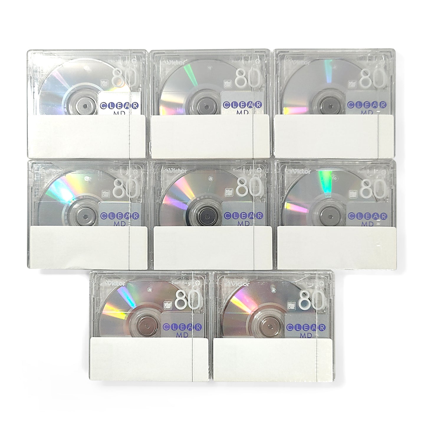 Victor Clear 80 Minute MiniDisc 8 Pack