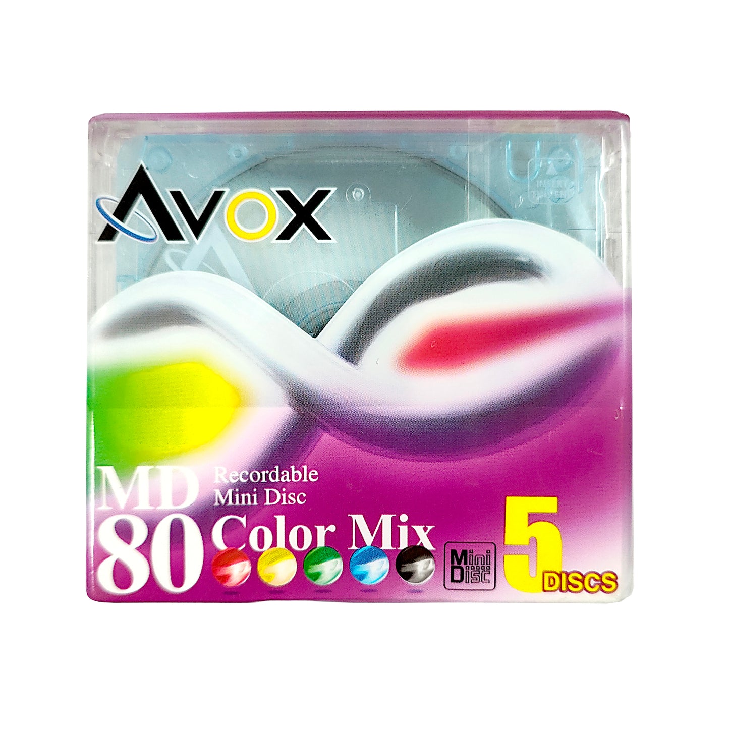 Avox 80 Minute MiniDisc 5 Pack
