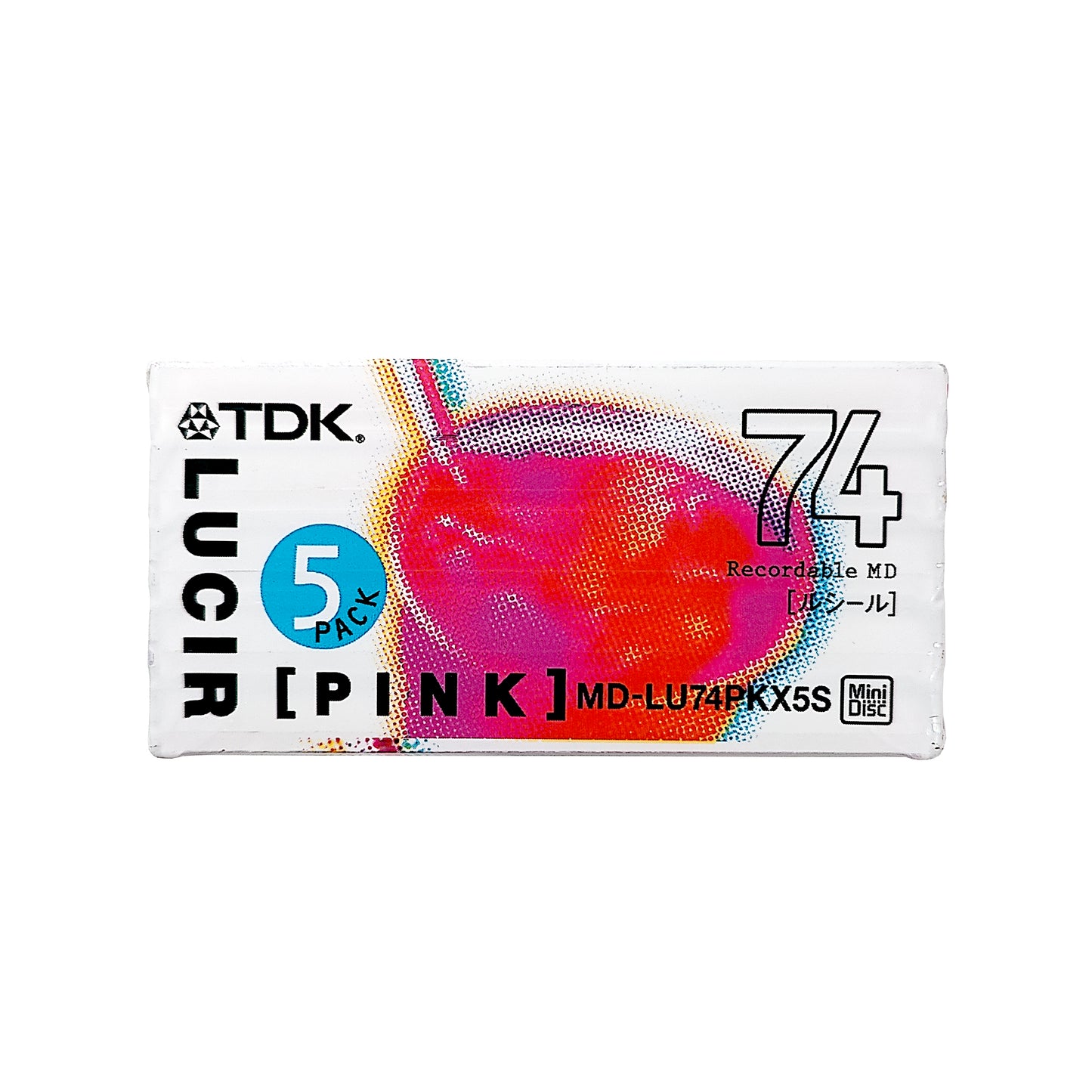 TDK Lucir Pink 74 Minute MiniDisc 5 Pack