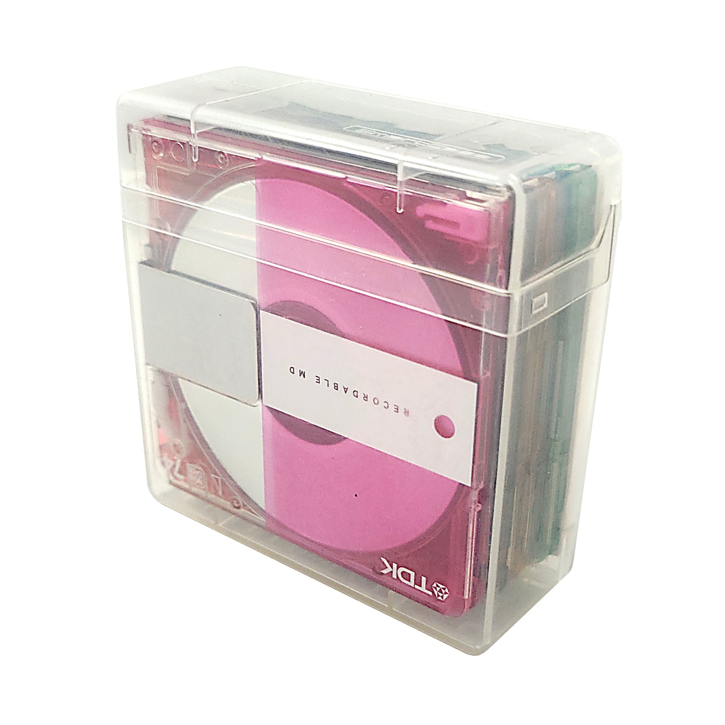 TDK Fine 74 Minute MiniDisc 5 Pack + Case & Stickers