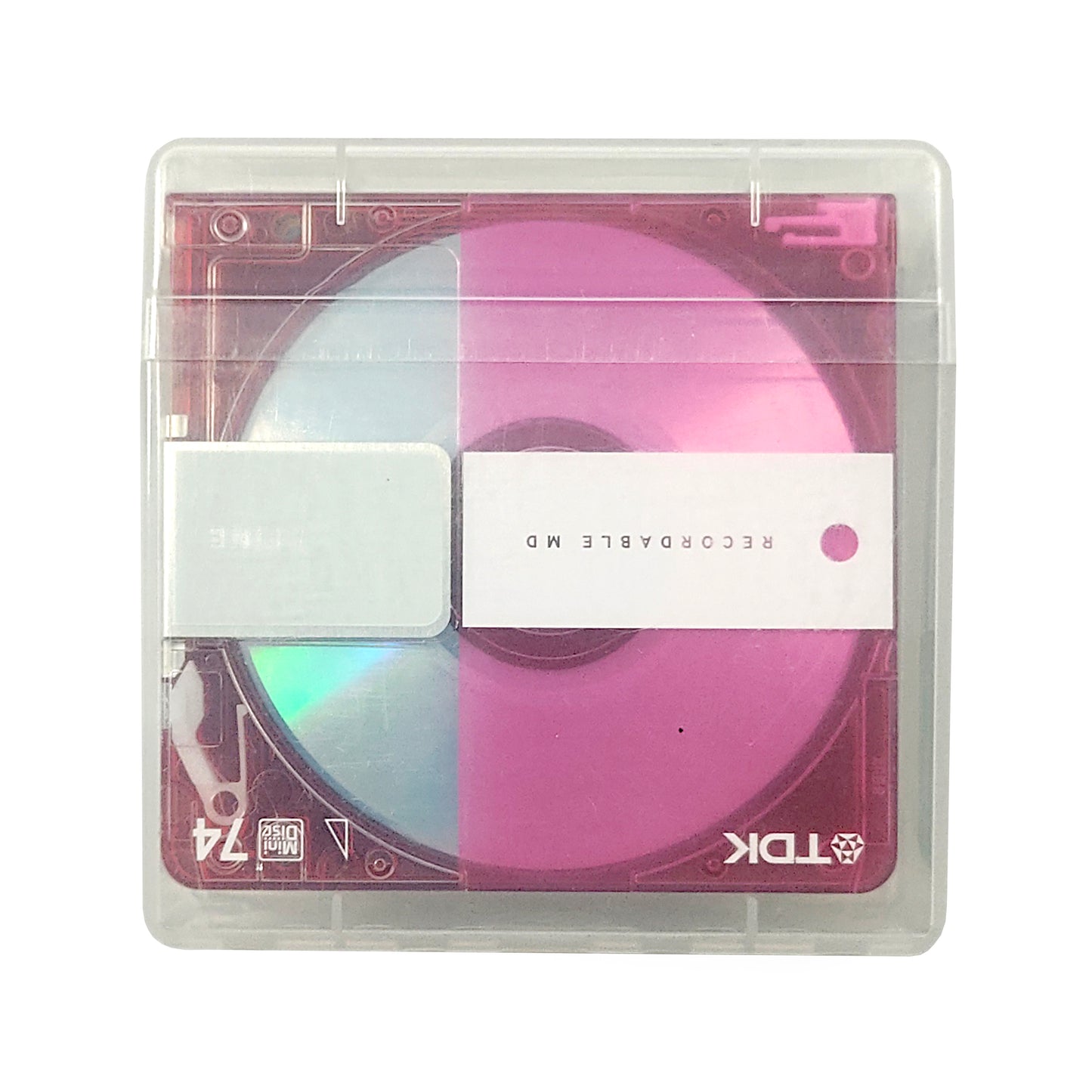 TDK Fine 74 Minute MiniDisc 5 Pack + Case & Stickers