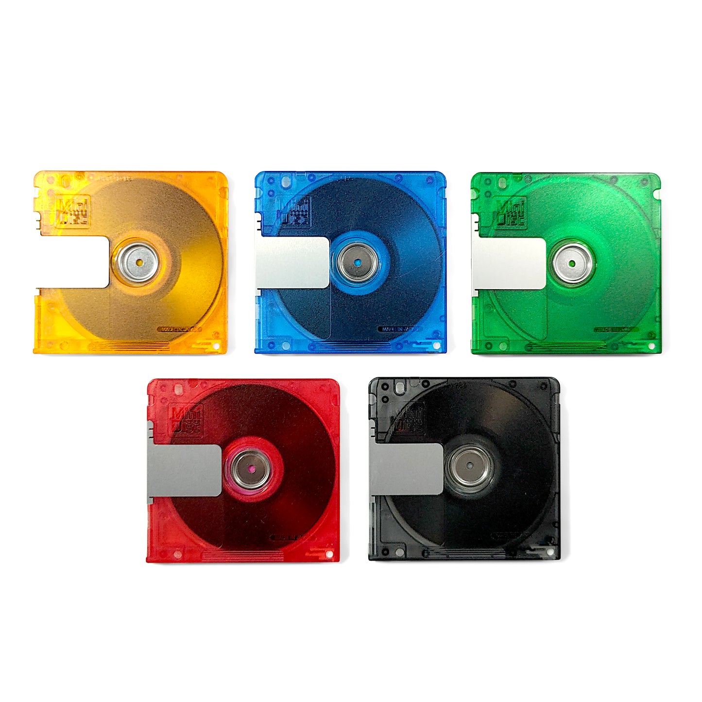 TDK Fine 74 Minute MiniDisc 5 Pack + Case & Stickers