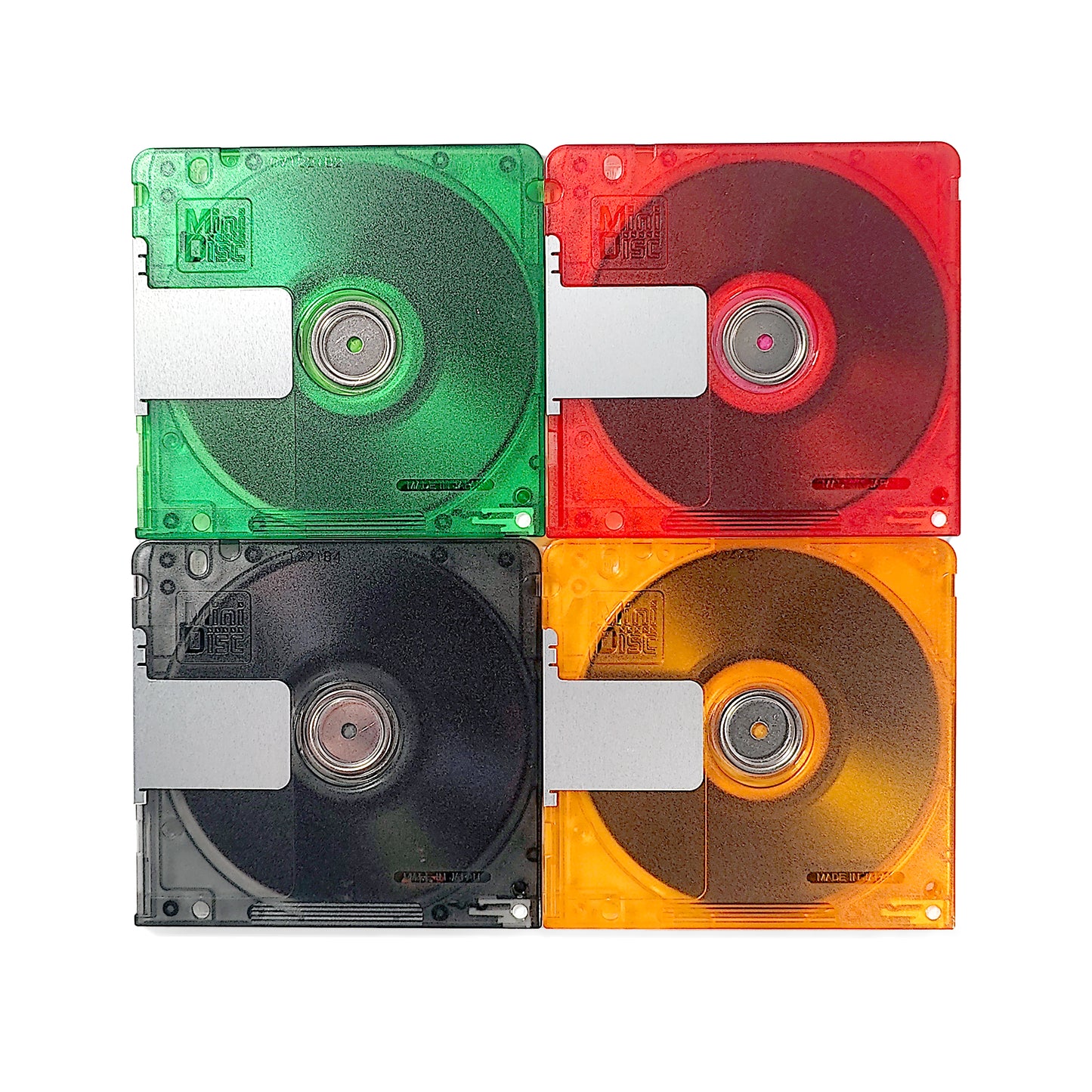 TDK Fine 74 Minute MiniDisc 4 Pack + MD Storage Case & Labels