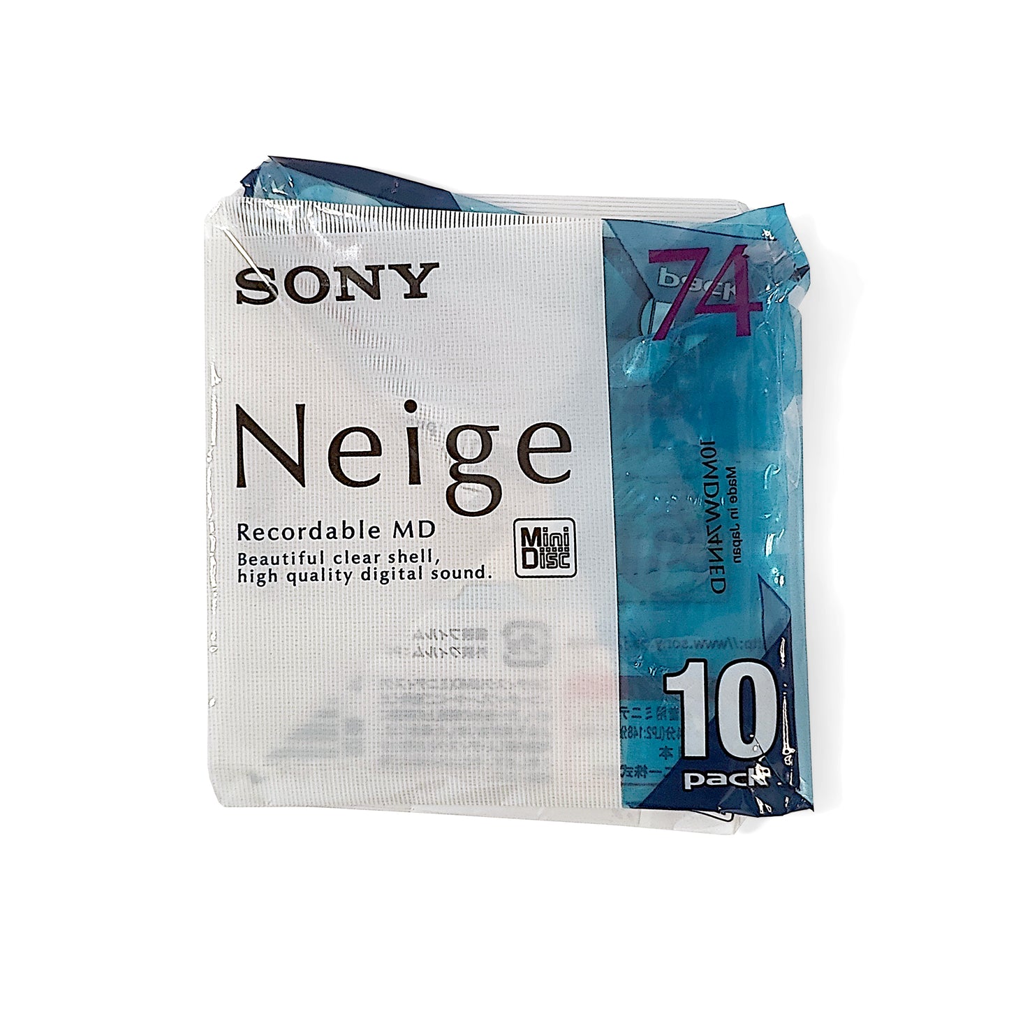 Sony Neige 74 Minute MiniDisc 10 Pack