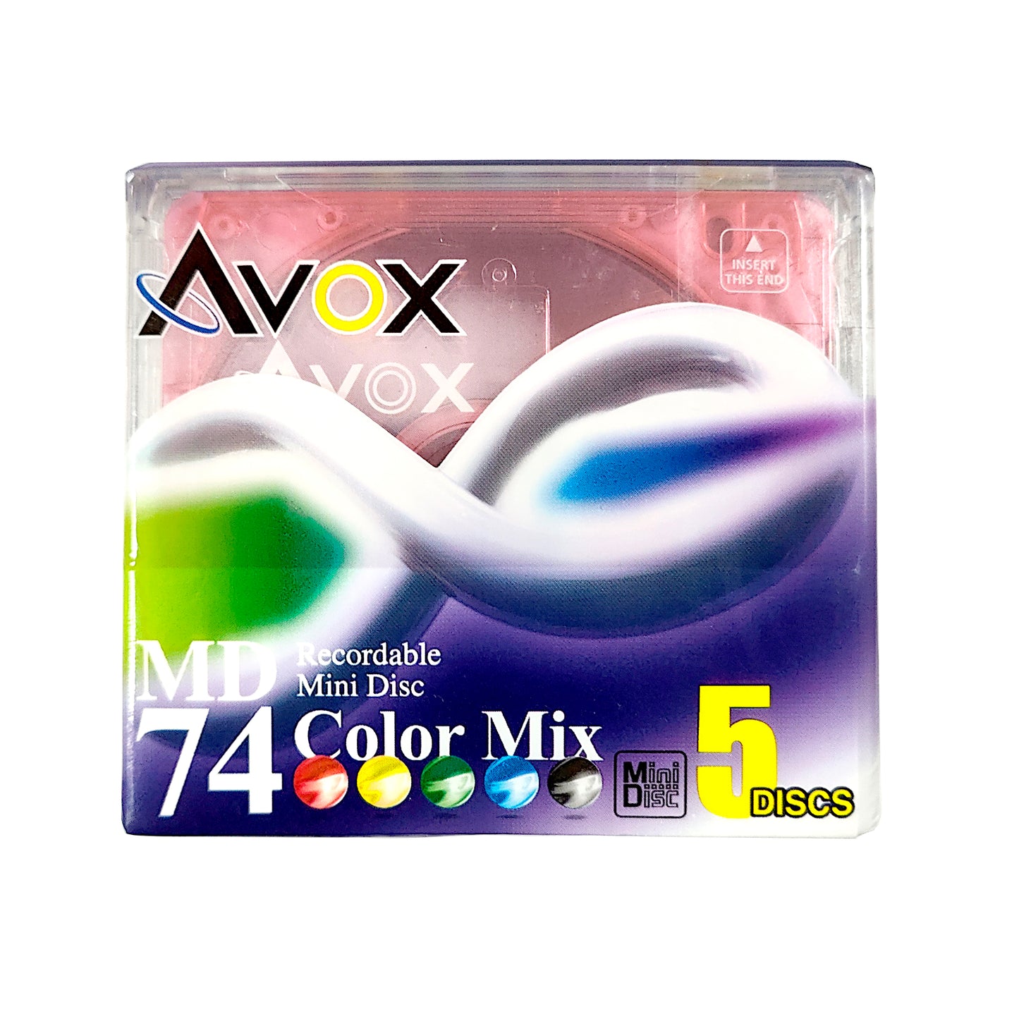 Avox 74 Minute MiniDisc 5 Pack
