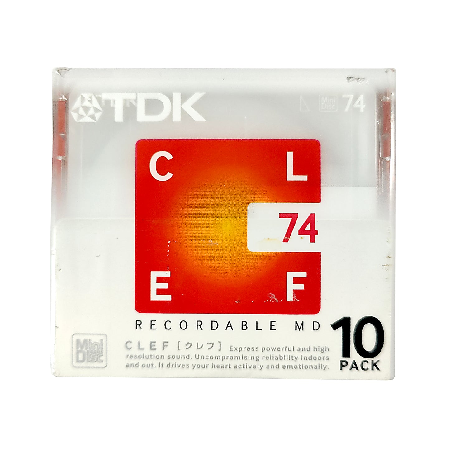 TDK CLEF 74 Minute MiniDisc 10 Pack