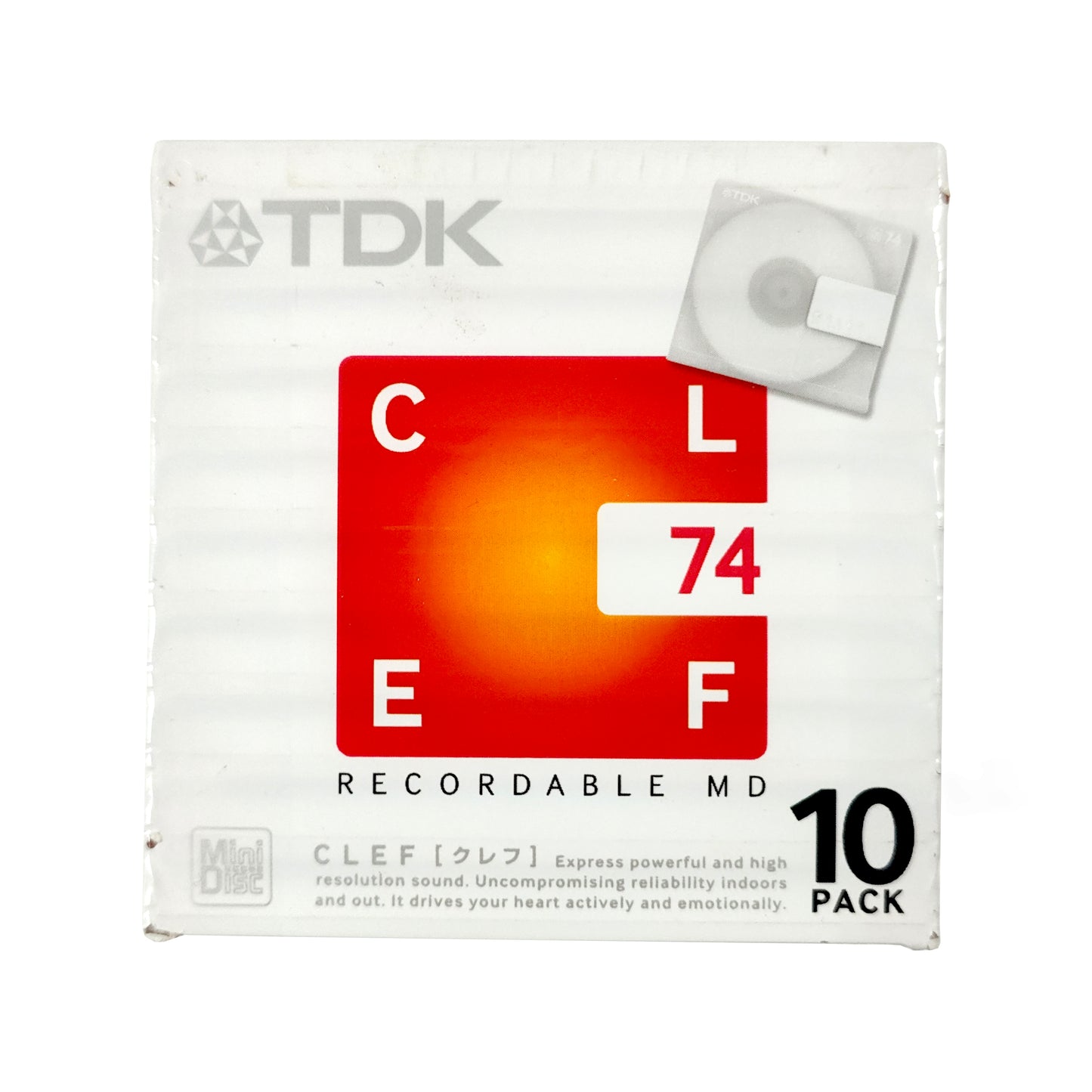 TDK CLEF 74 Minute MiniDisc 10 Pack