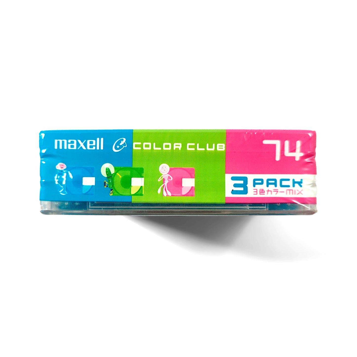 Maxell Color Club 74 Minute MiniDisc 3 Pack
