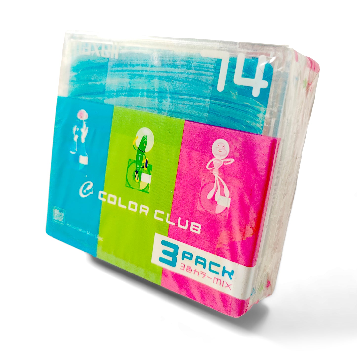 Maxell Color Club 74 Minute MiniDisc 3 Pack