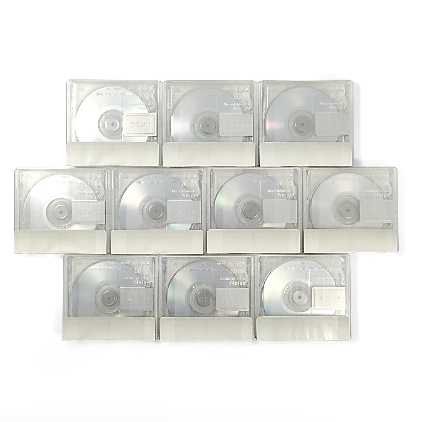 Sony Neige 80 Minute MiniDiscs 10 Pack