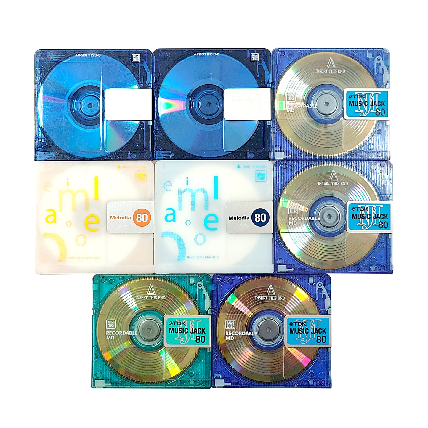 Mixed Brand MiniDisc 8 Pack