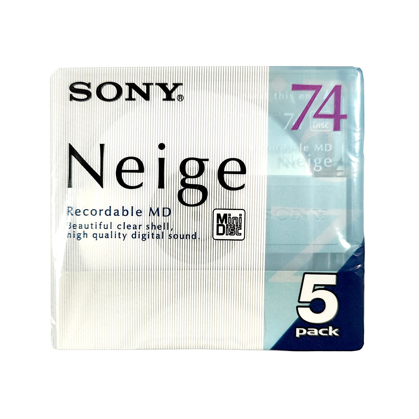 Sony Neige 74 Minute MiniDisc 5 Pack