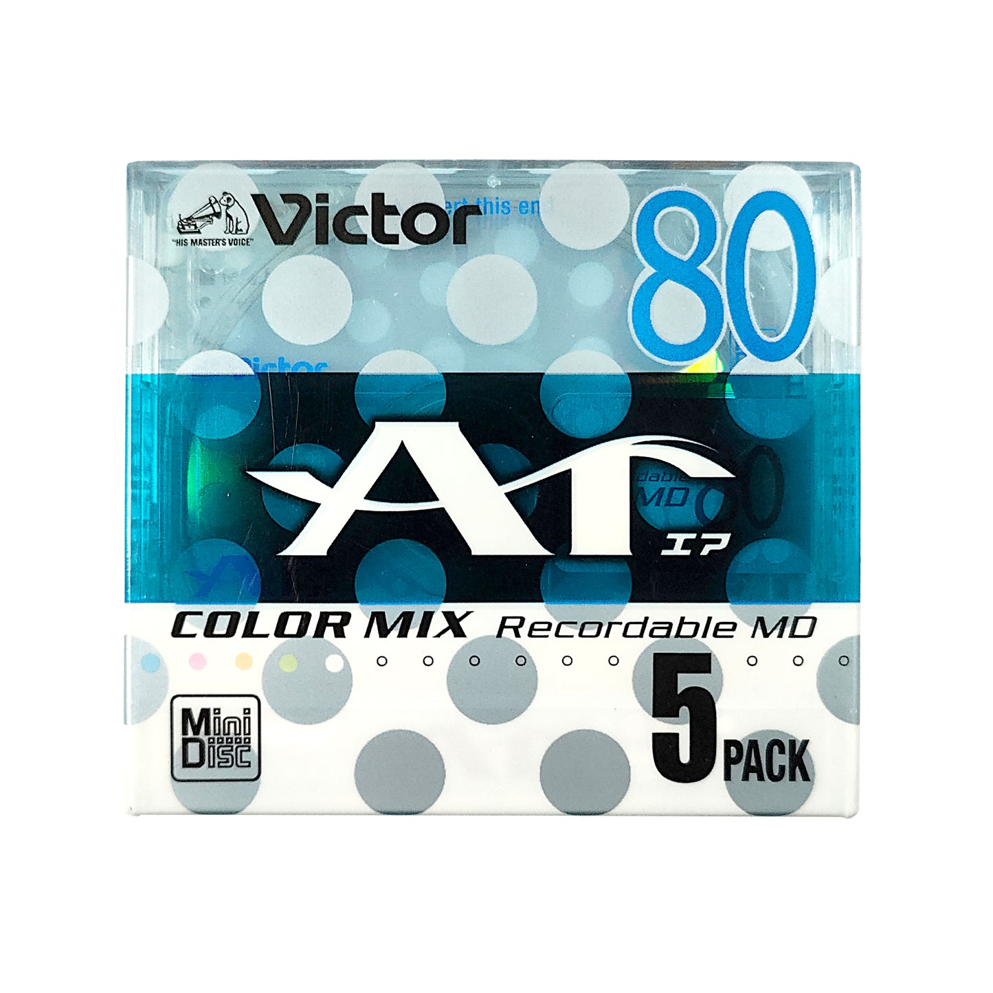 Victor AR Color Mix 80 Minute MiniDisc 5 Pack