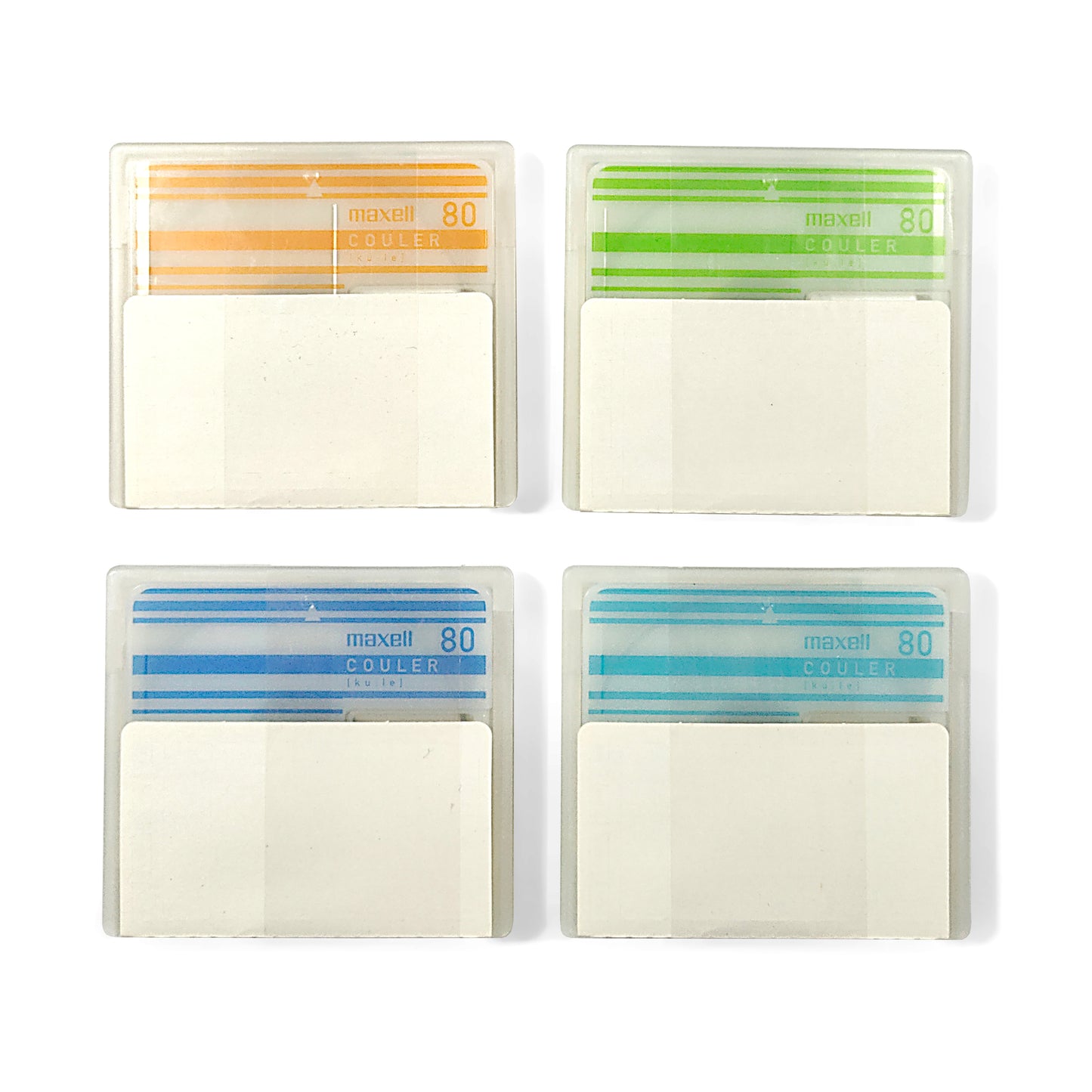 Maxell COULER 80 Minute MiniDisc 4 Pack