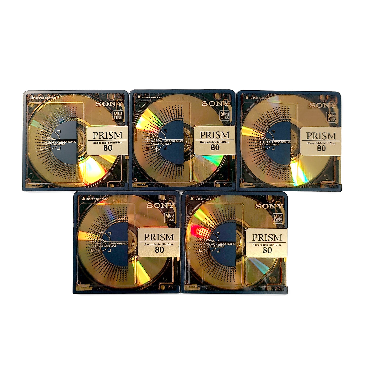 Sony Prism 80 Minute MiniDisc 5 Pack