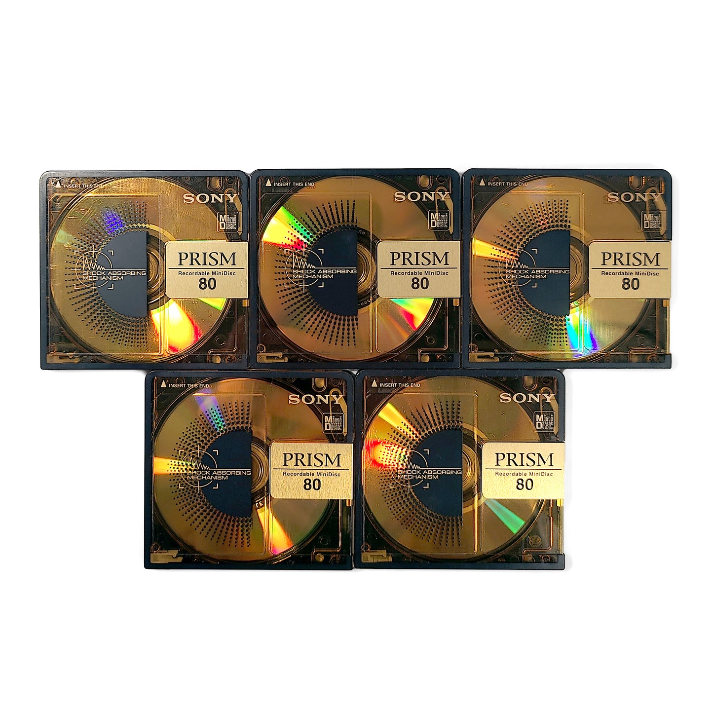 Sony Prism 80 Minute MiniDisc 5 Pack