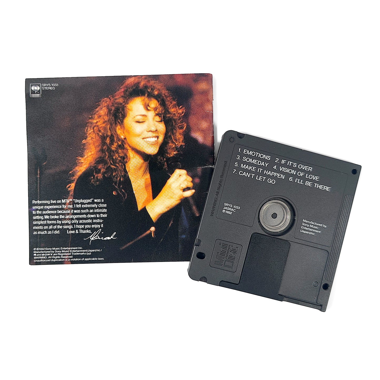 Mariah Carey - MTV Unplugged EP MiniDisc Album