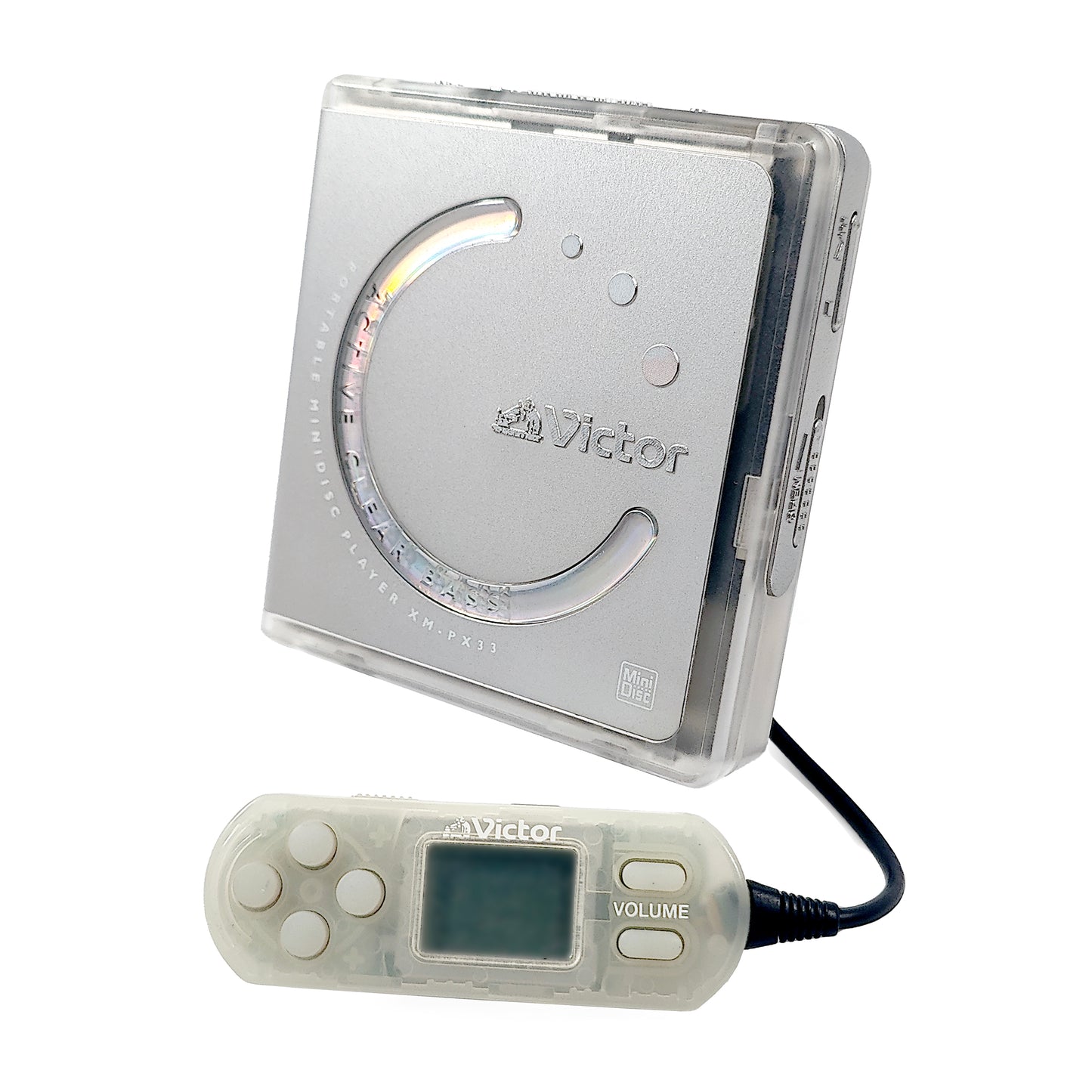 Victor JVC XM-PX33-W MiniDisc Player Bundle