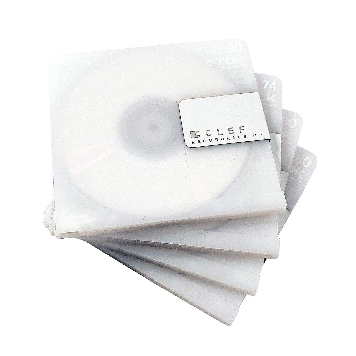 TDK CLEF 80 & 74 Minute MiniDisc 4 Pack