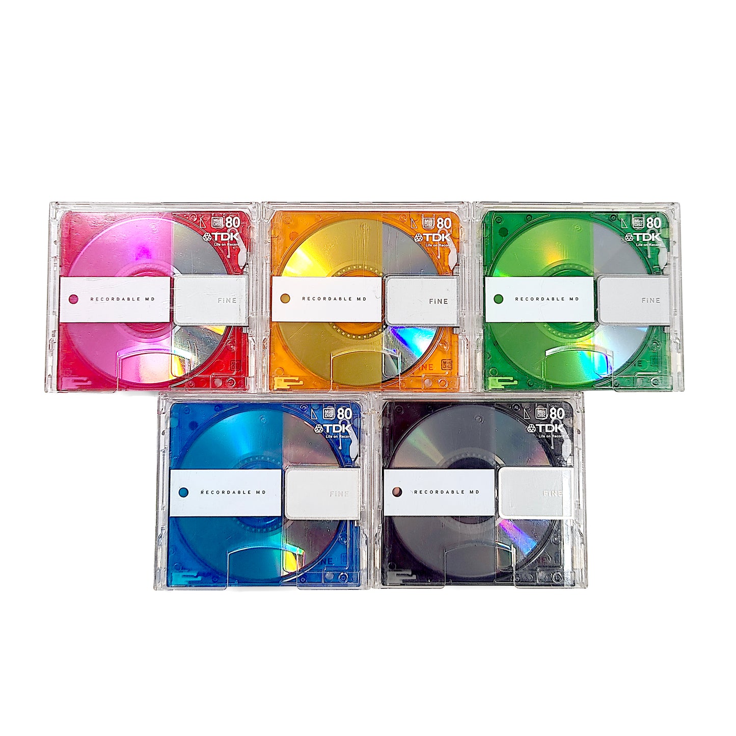 TDK FINE 80 Minute MiniDisc 5 Pack