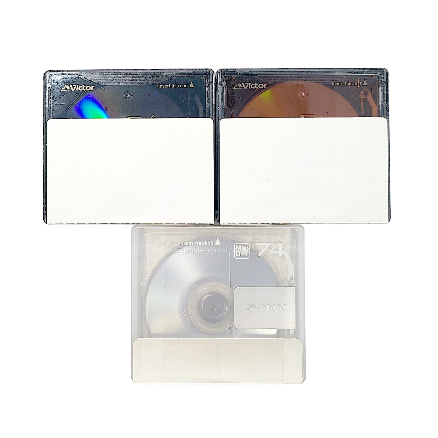 JVC Victor Fino & Sony Neige 74 MiniDisc 3 Pack