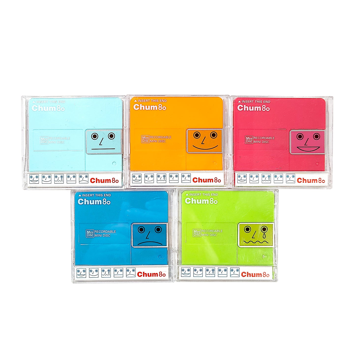 Chum 80 Minute MiniDisc 5 Pack Complete Set