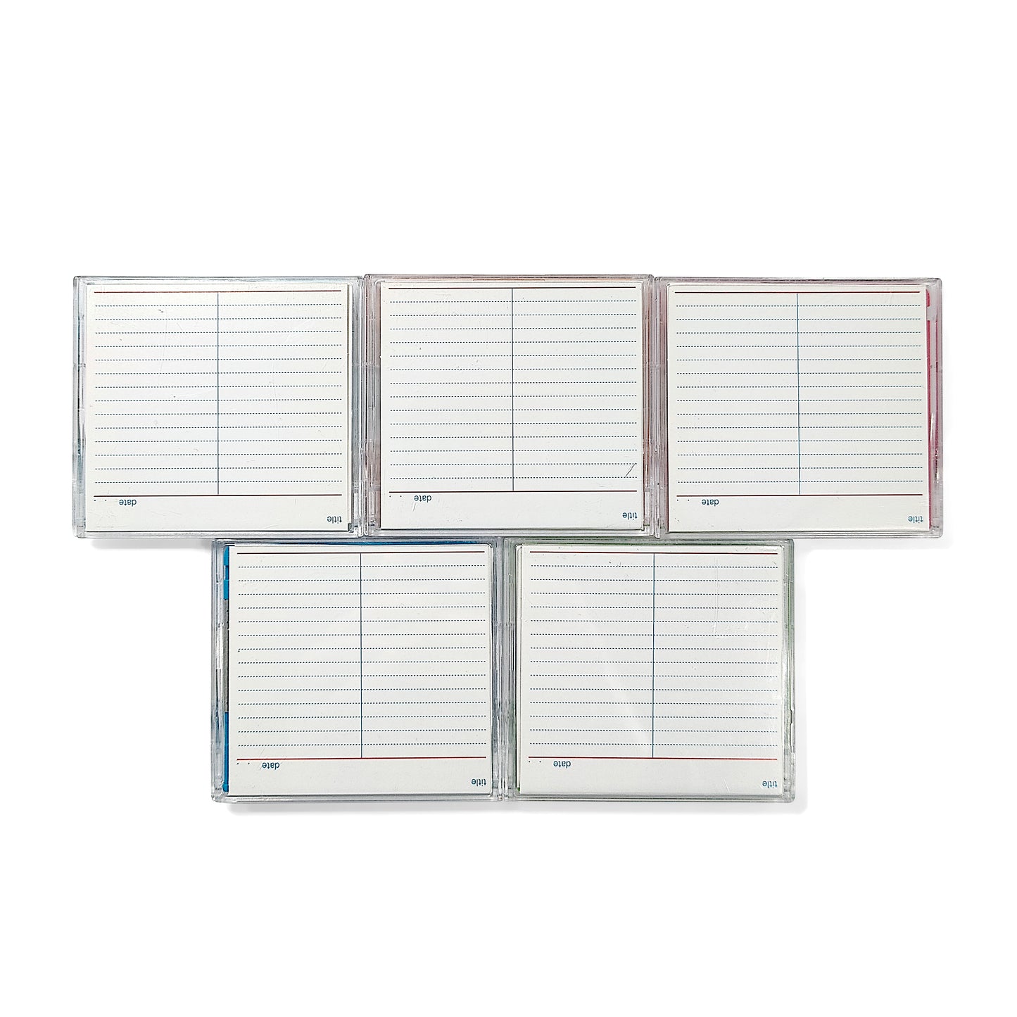 Chum 80 Minute MiniDisc 5 Pack Complete Set
