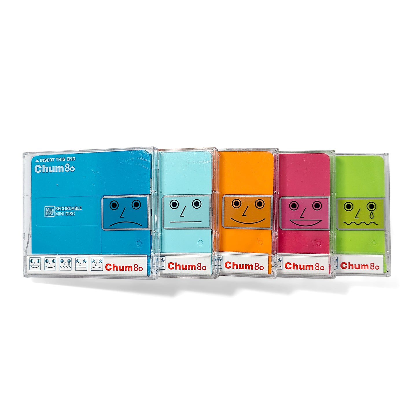 Chum 80 Minute MiniDisc 5 Pack Complete Set