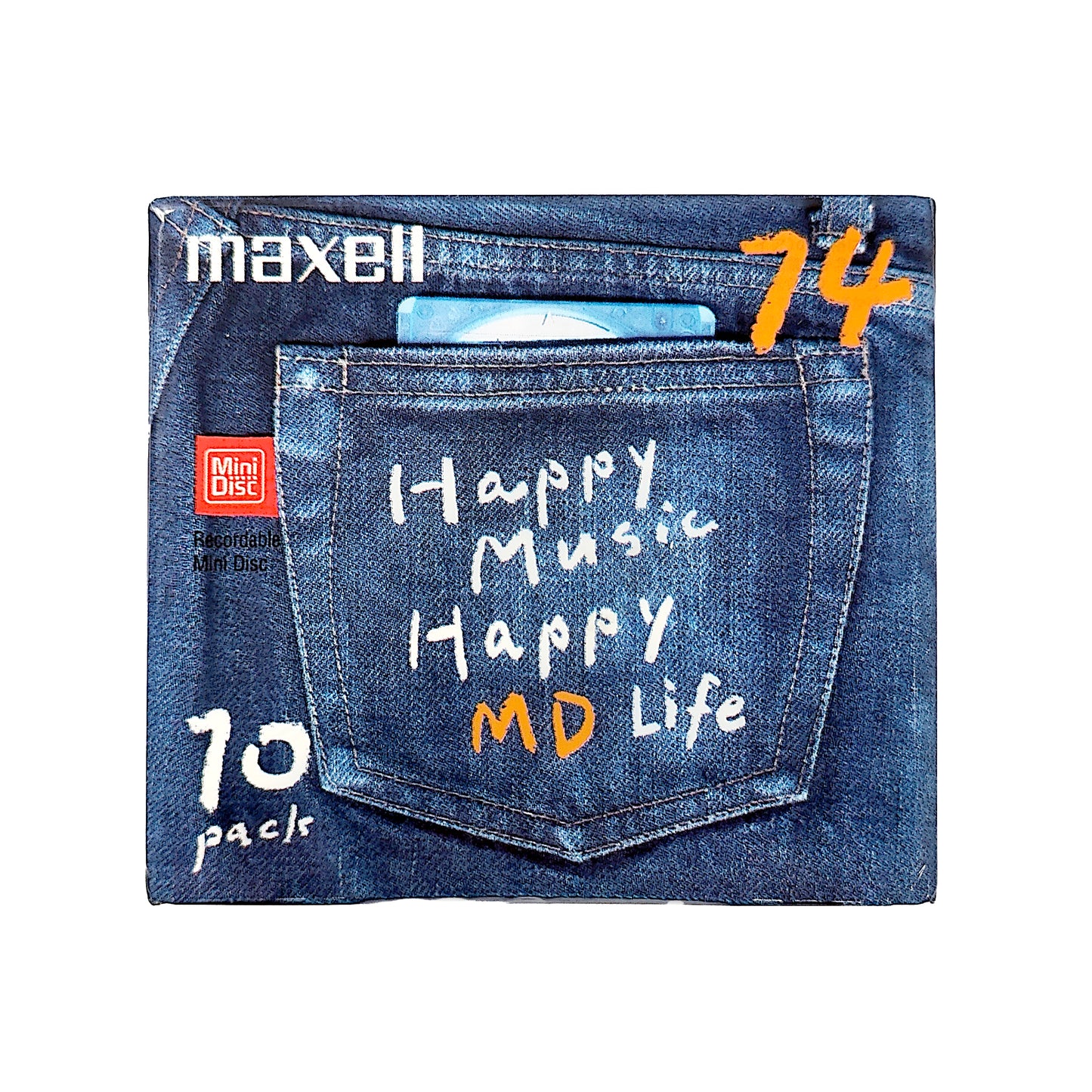Maxell Happy Music Happy MD Life 74 Minute 10 Pack