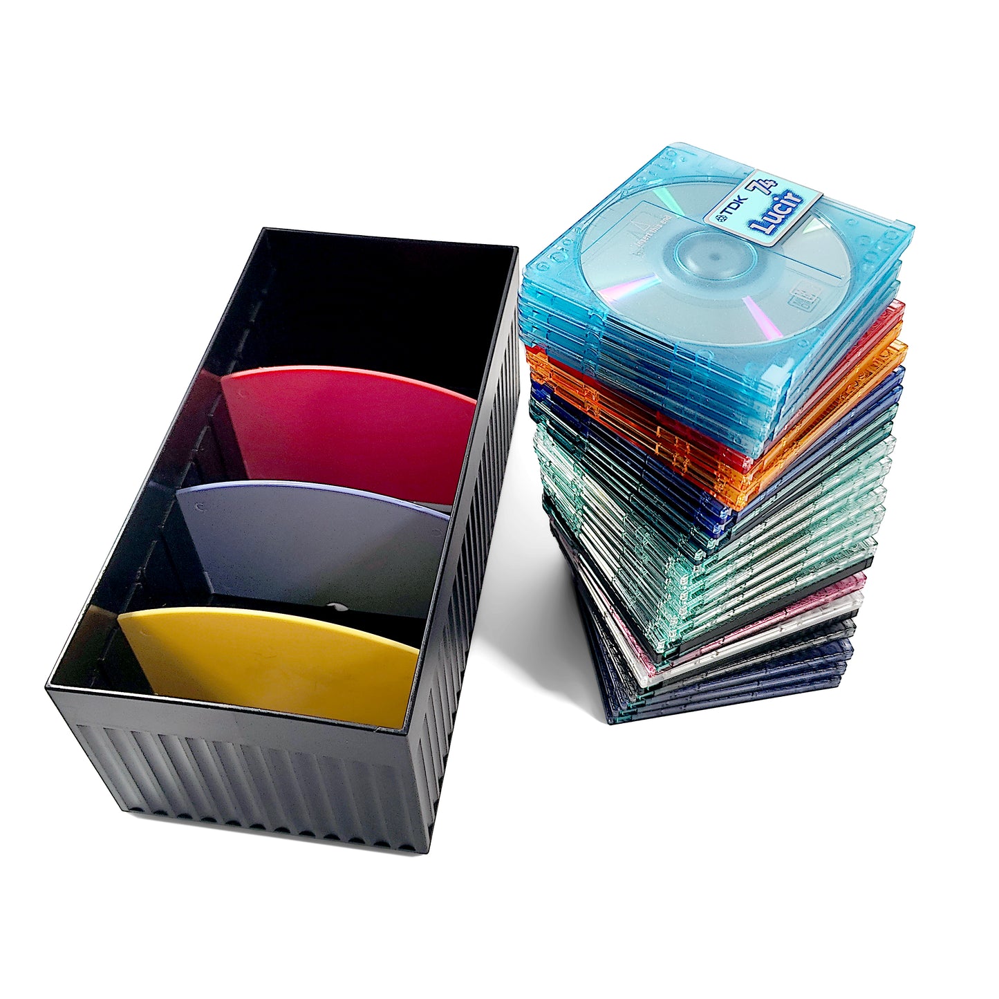 27x TDK MiniDiscs & Storage Box
